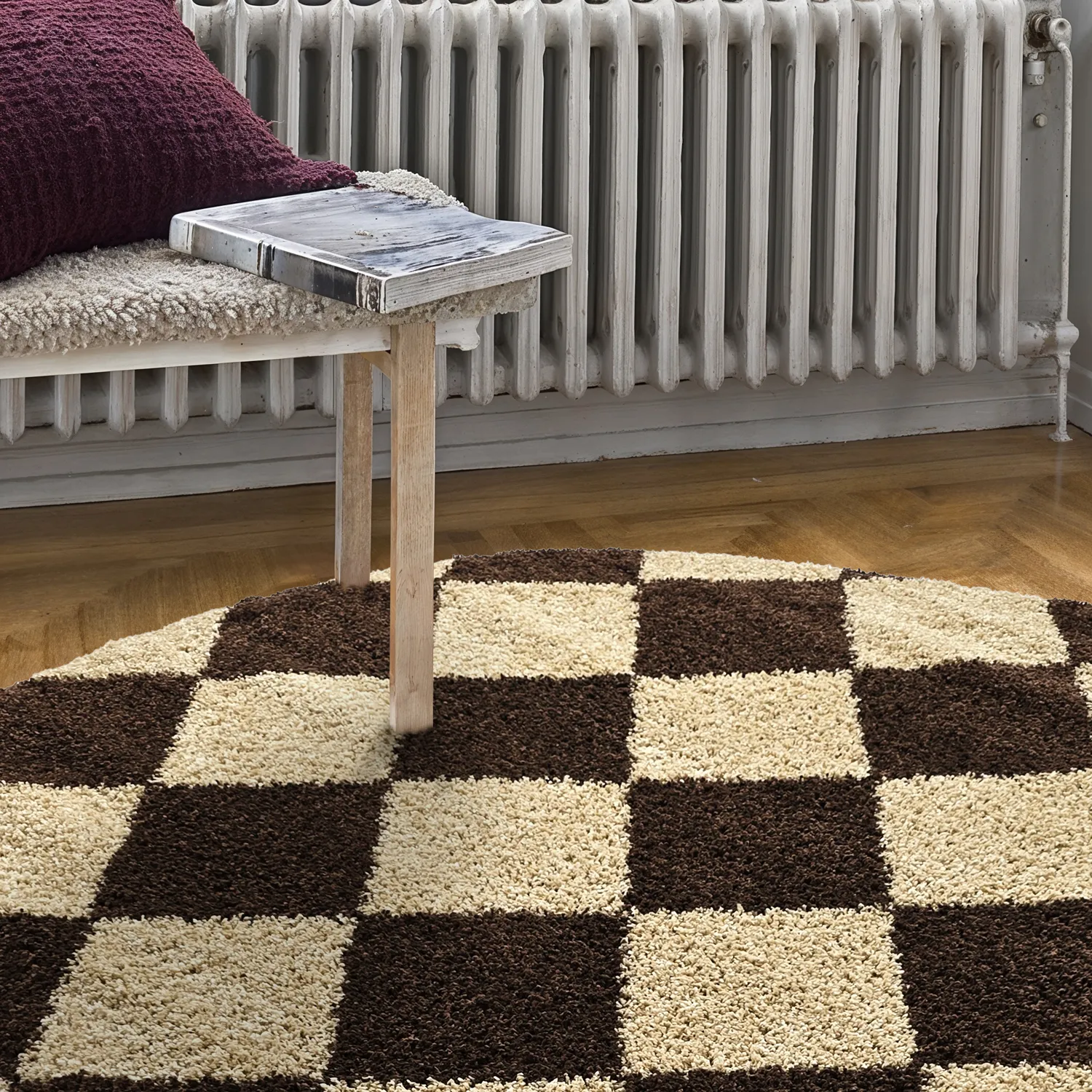 Alfombras redondeadas - Albi (marrón/beige)