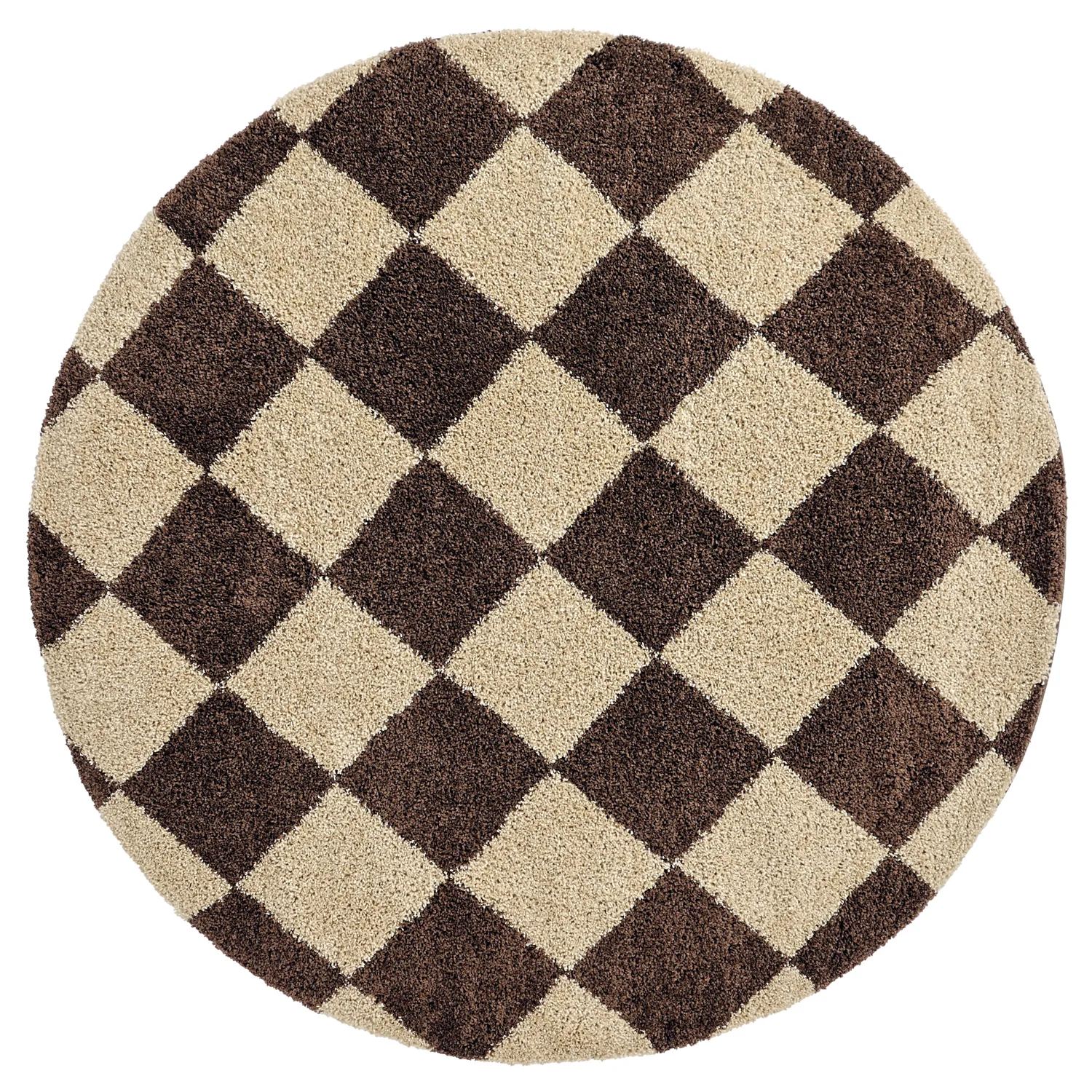 Alfombras redondeadas - Albi (marrón/beige)