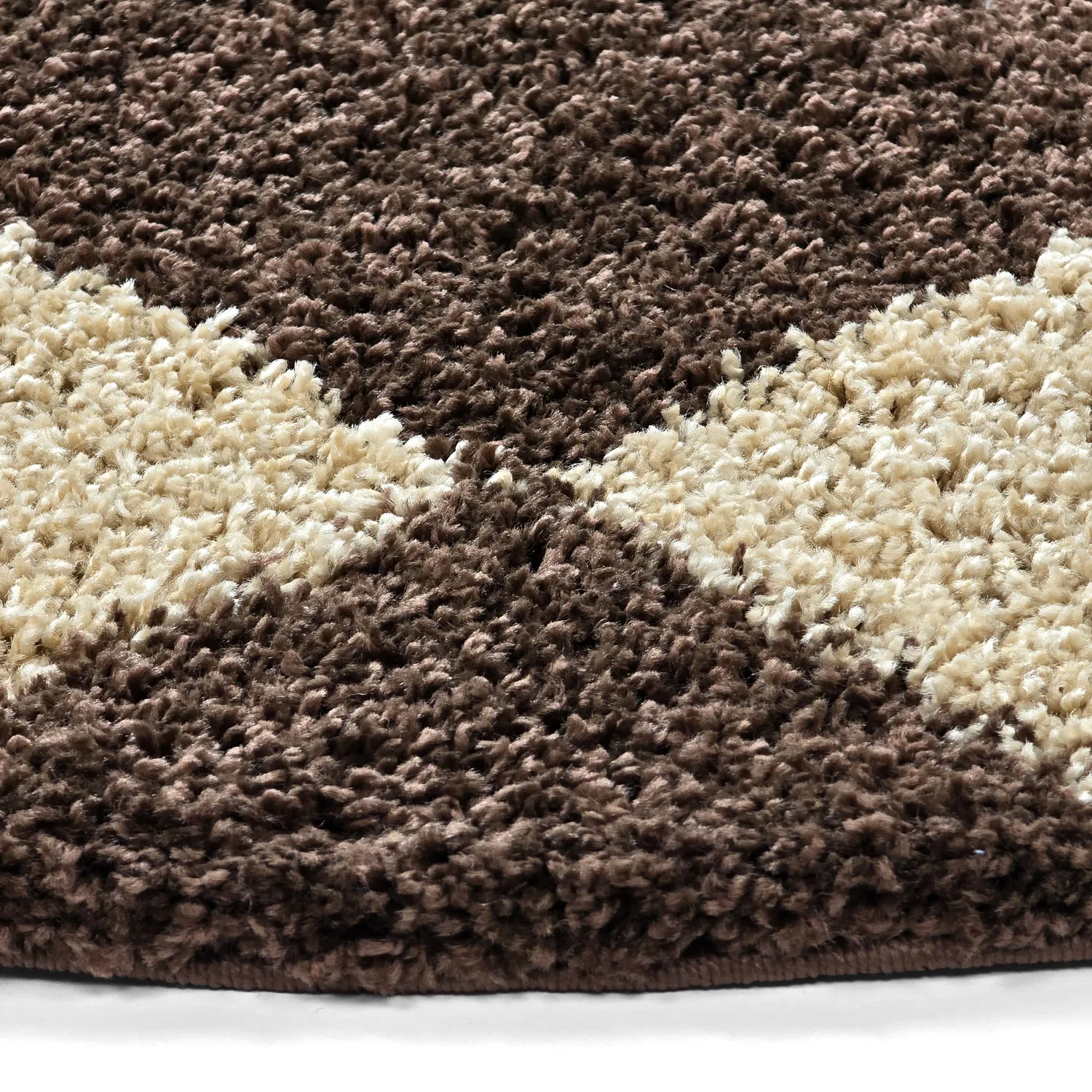 Alfombras redondeadas - Albi (marrón/beige)