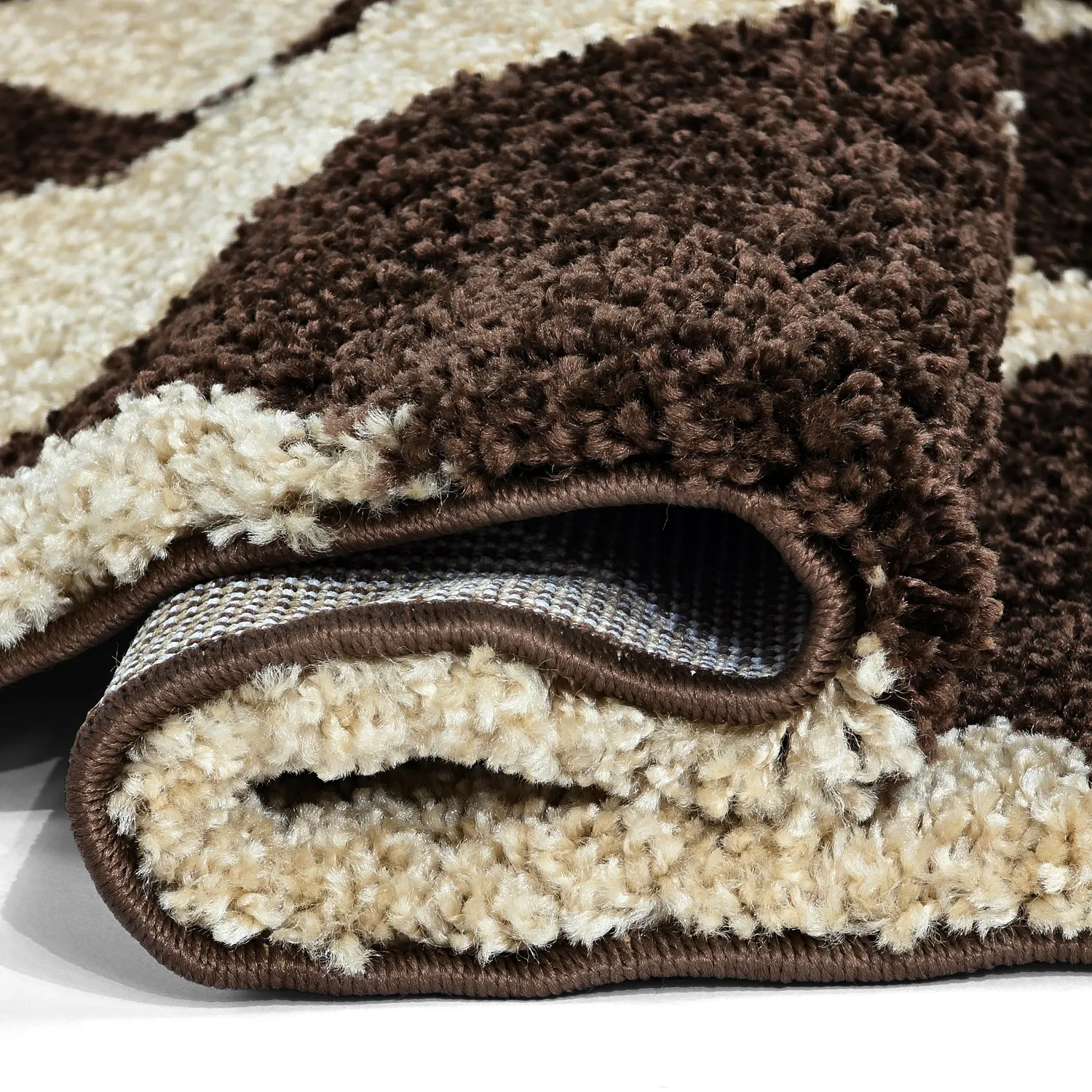 Alfombras redondeadas - Albi (marrón/beige)