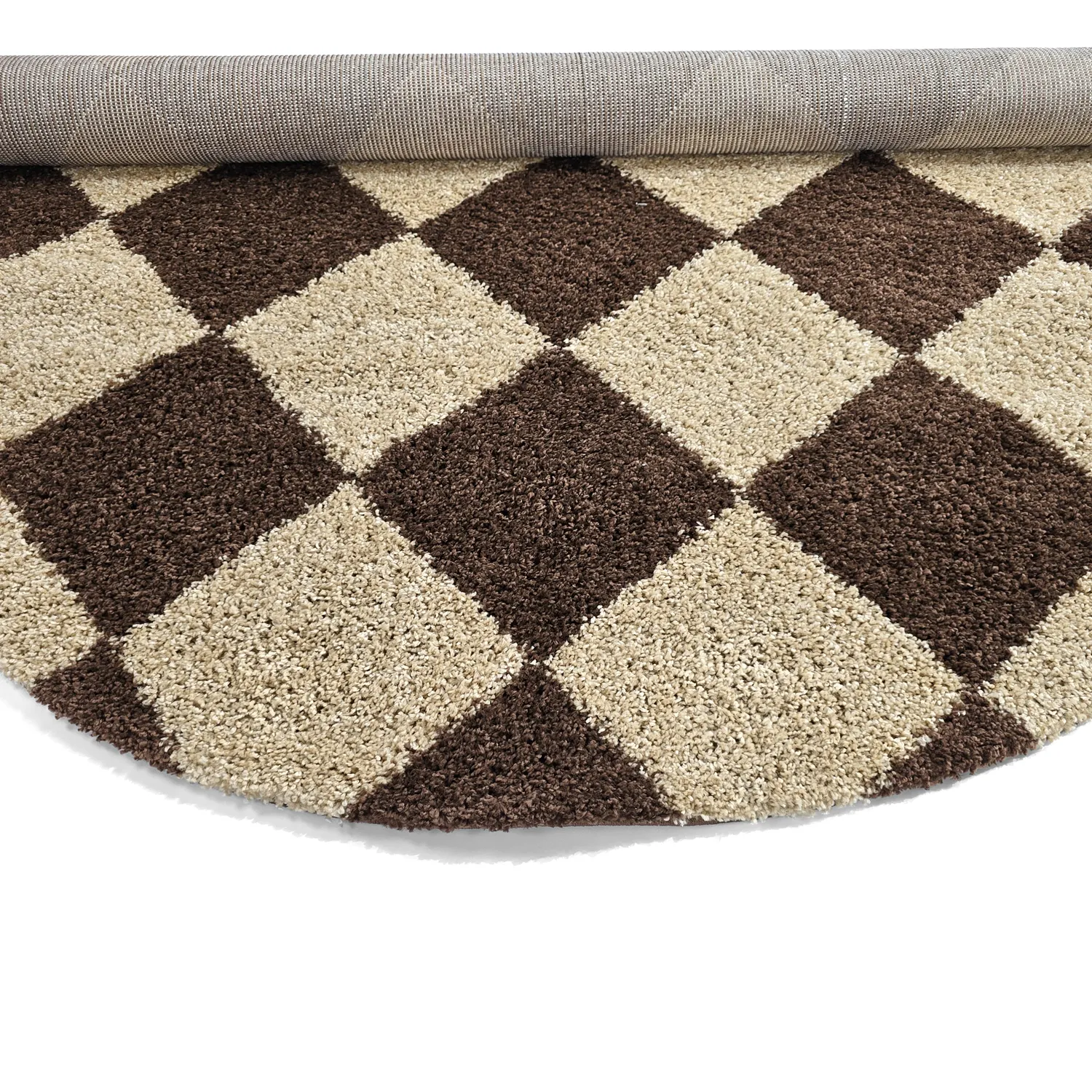Alfombras redondeadas - Albi (marrón/beige)