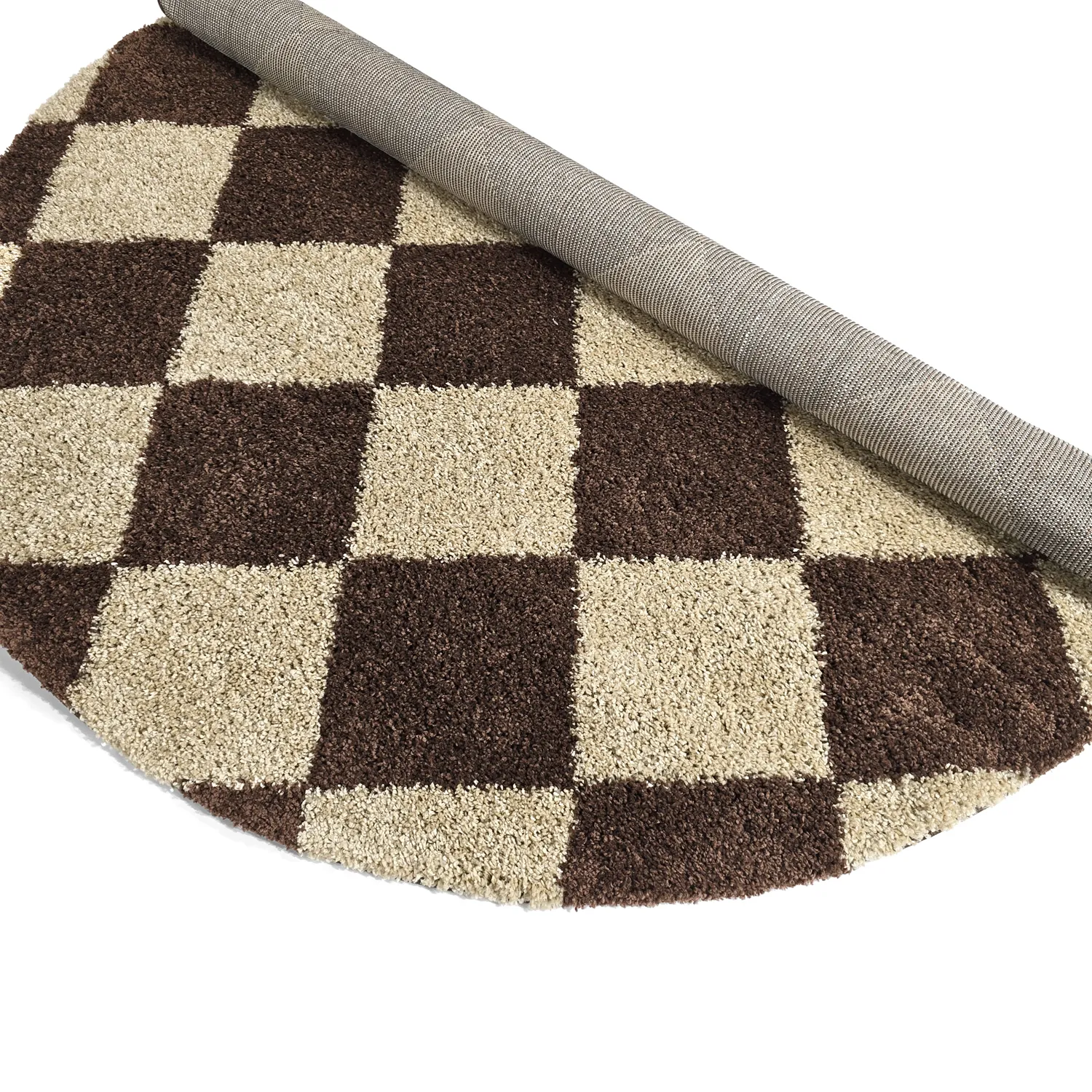 Alfombras redondeadas - Albi (marrón/beige)