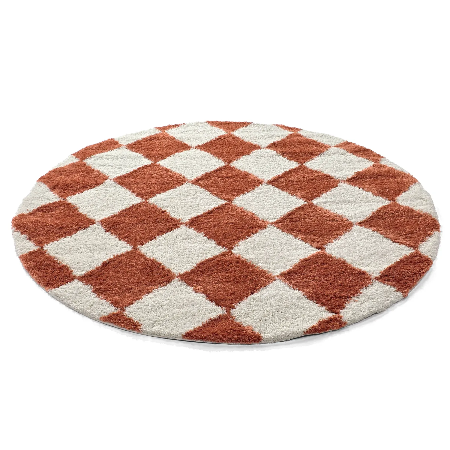Alfombras redondeadas - Albi (blanco/naranja)