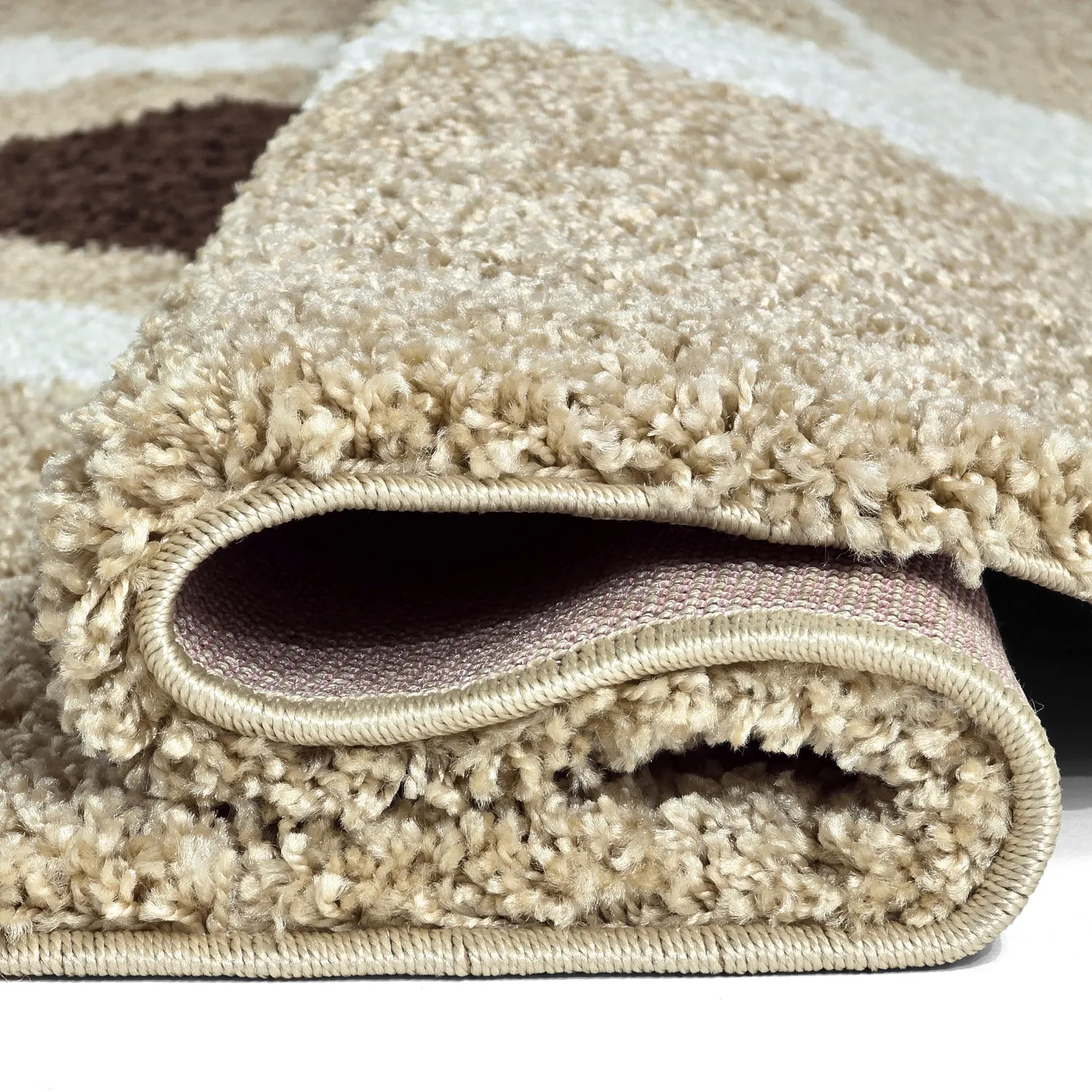 Alfombras redondeadas - Alsace (beige/blanco/marrón)