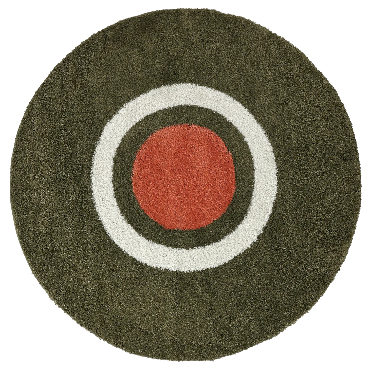 Alfombras redondeadas - Alsace (verde/blanco/naranja)
