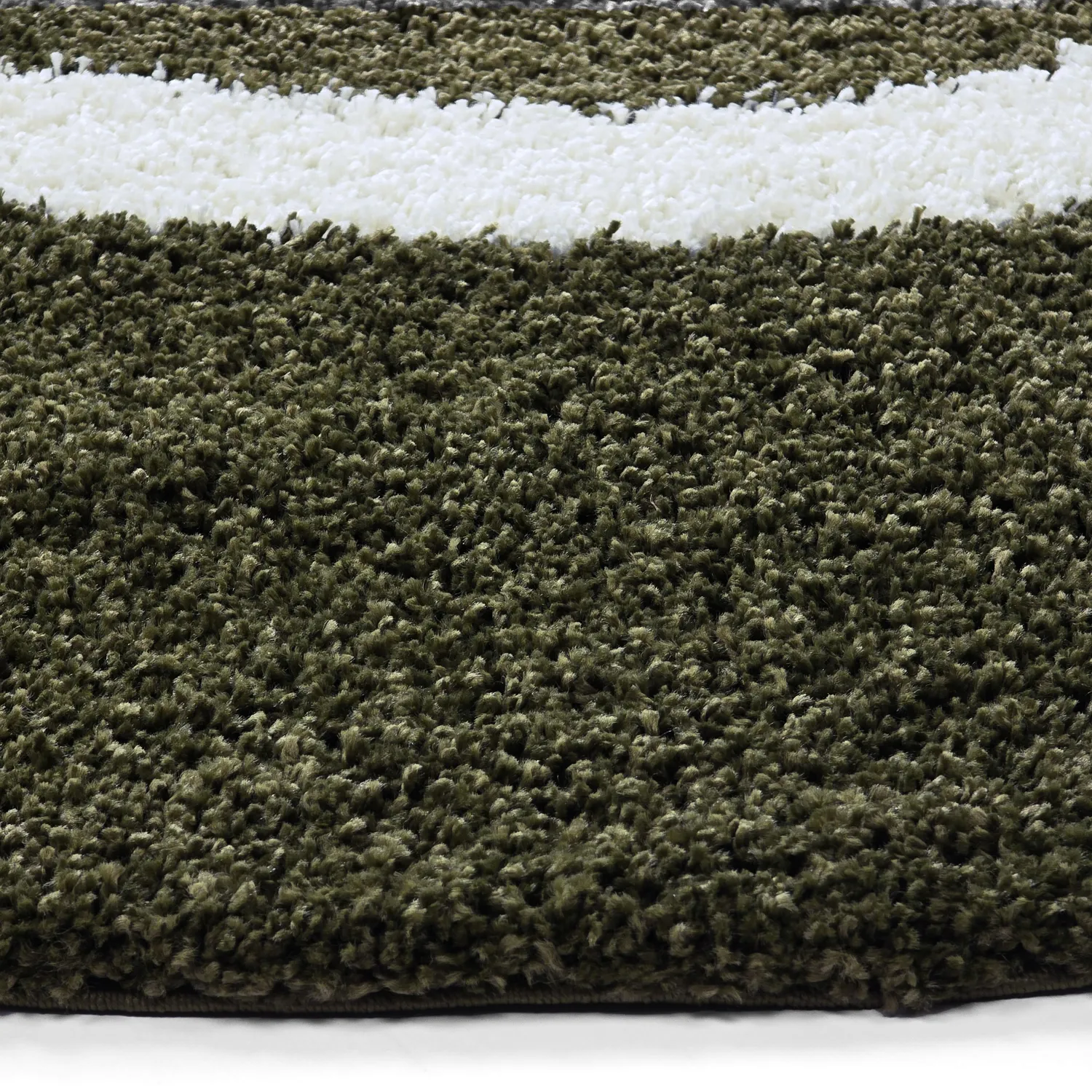 Alfombras redondeadas - Alsace (verde/blanco/naranja)