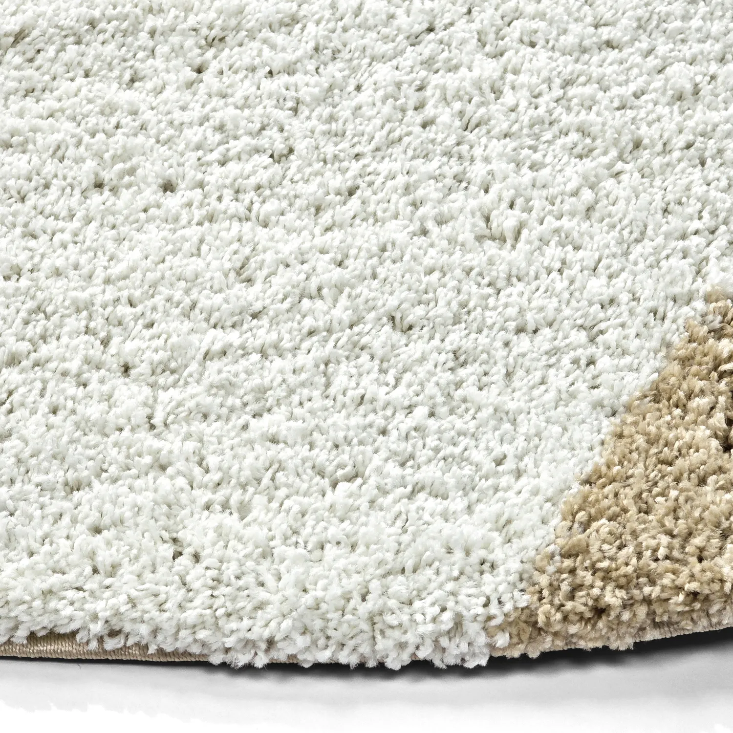 Alfombras redondeadas - Chiniot (marrón/beige/blanco)