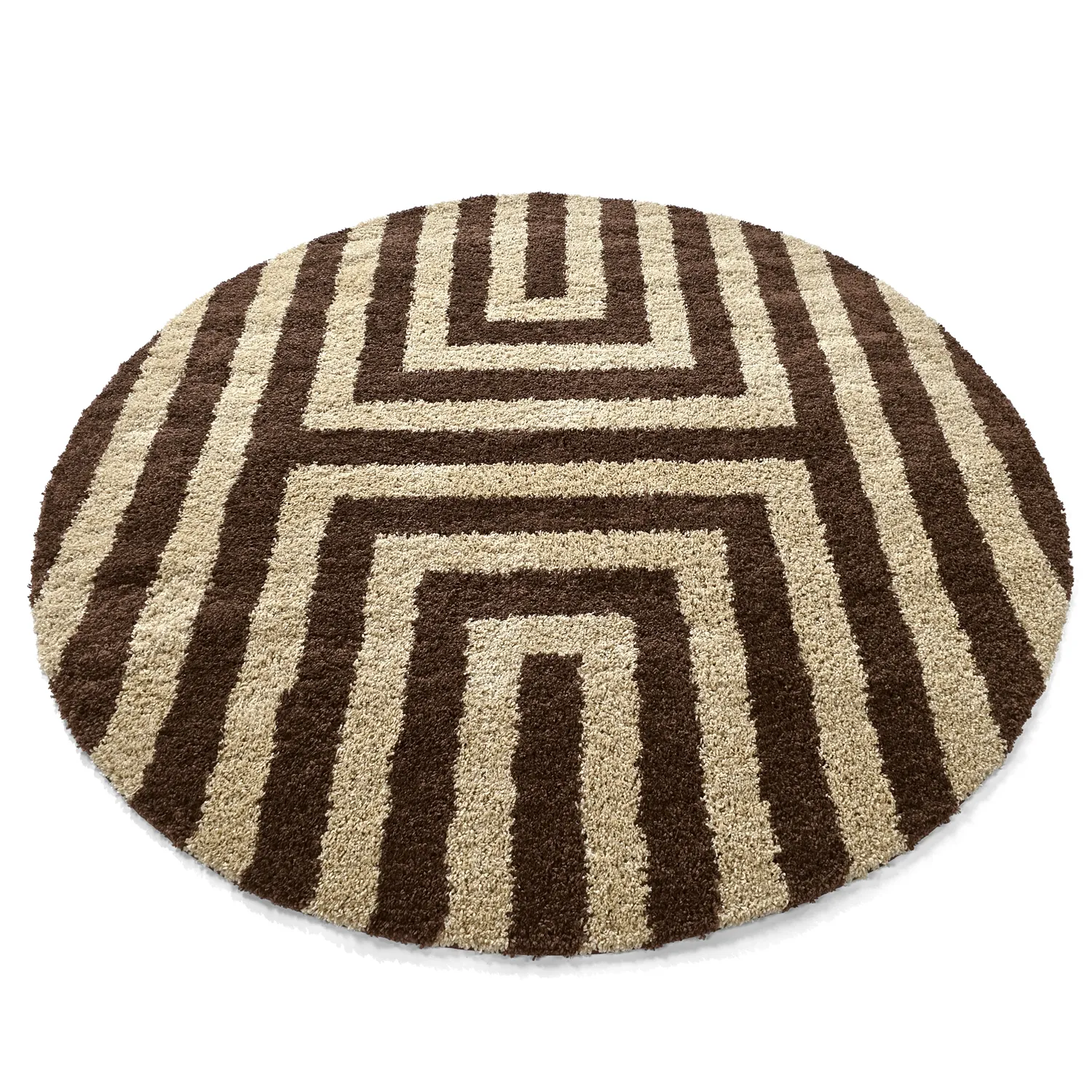 Alfombras redondeadas - Imilchil (beige/marrón)