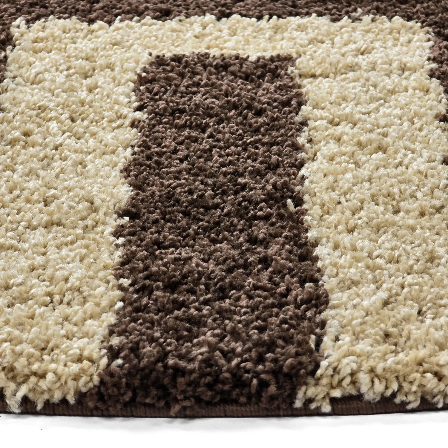 Alfombras redondeadas - Imilchil (beige/marrón)