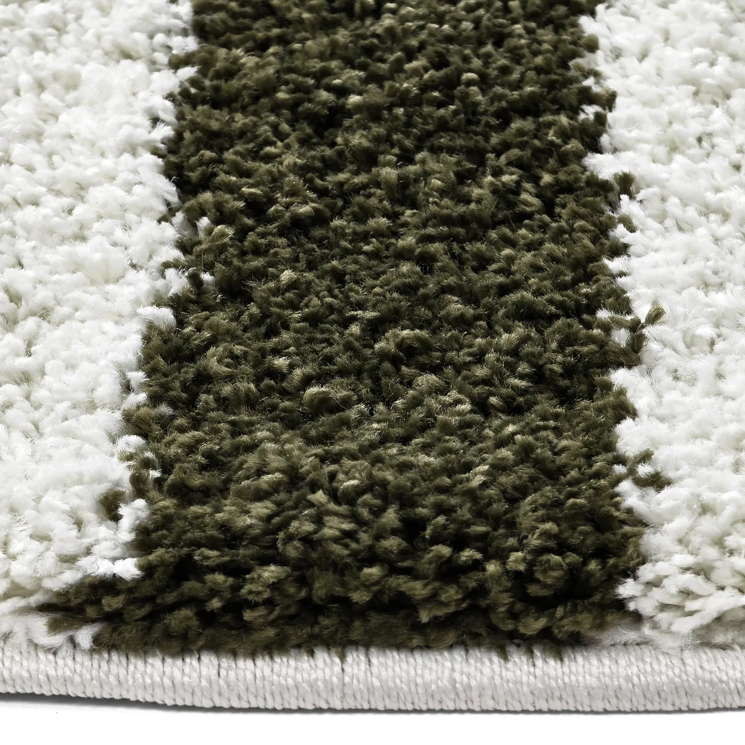 Alfombras redondeadas - Imilchil (blanco/verde)