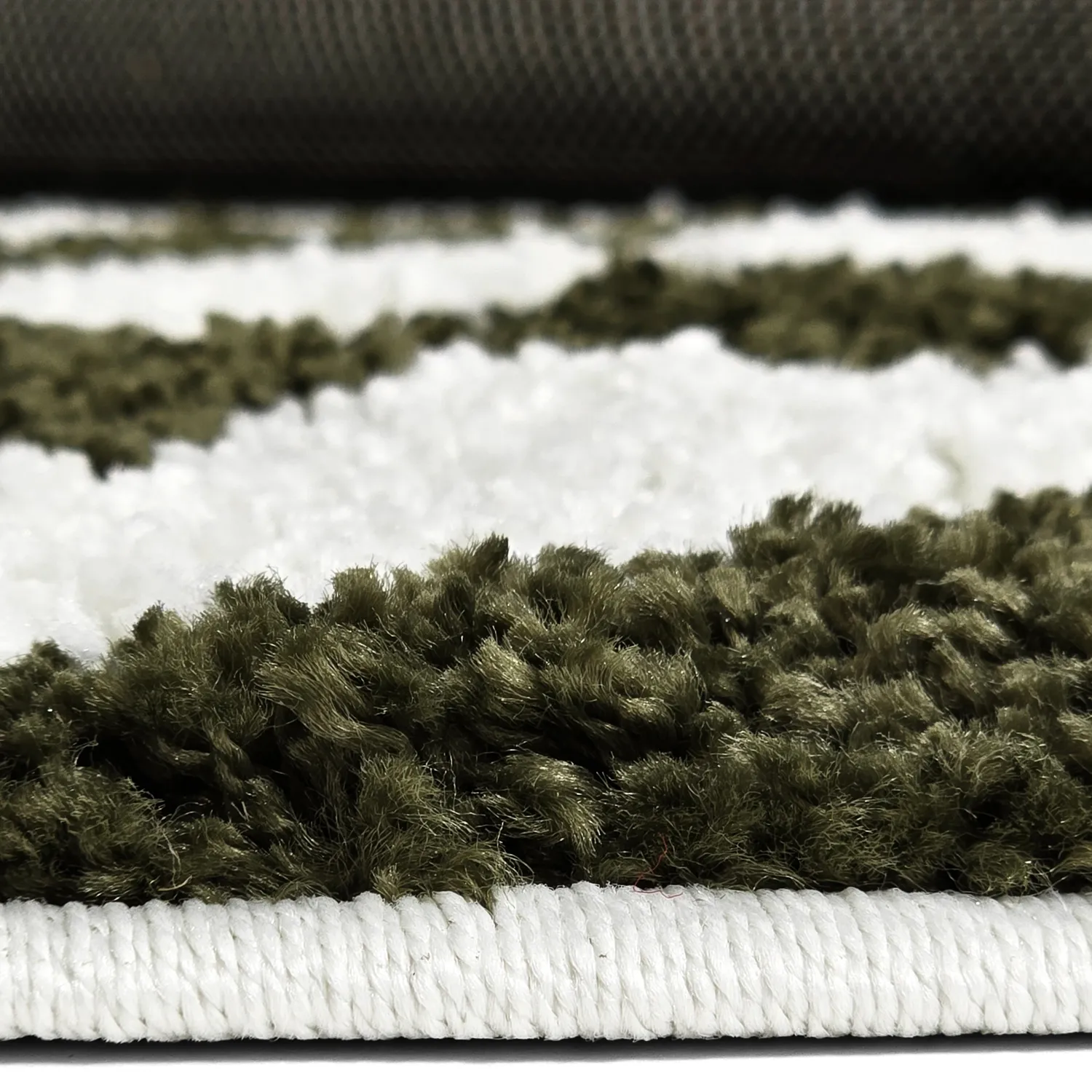 Alfombras redondeadas - Imilchil (blanco/verde)