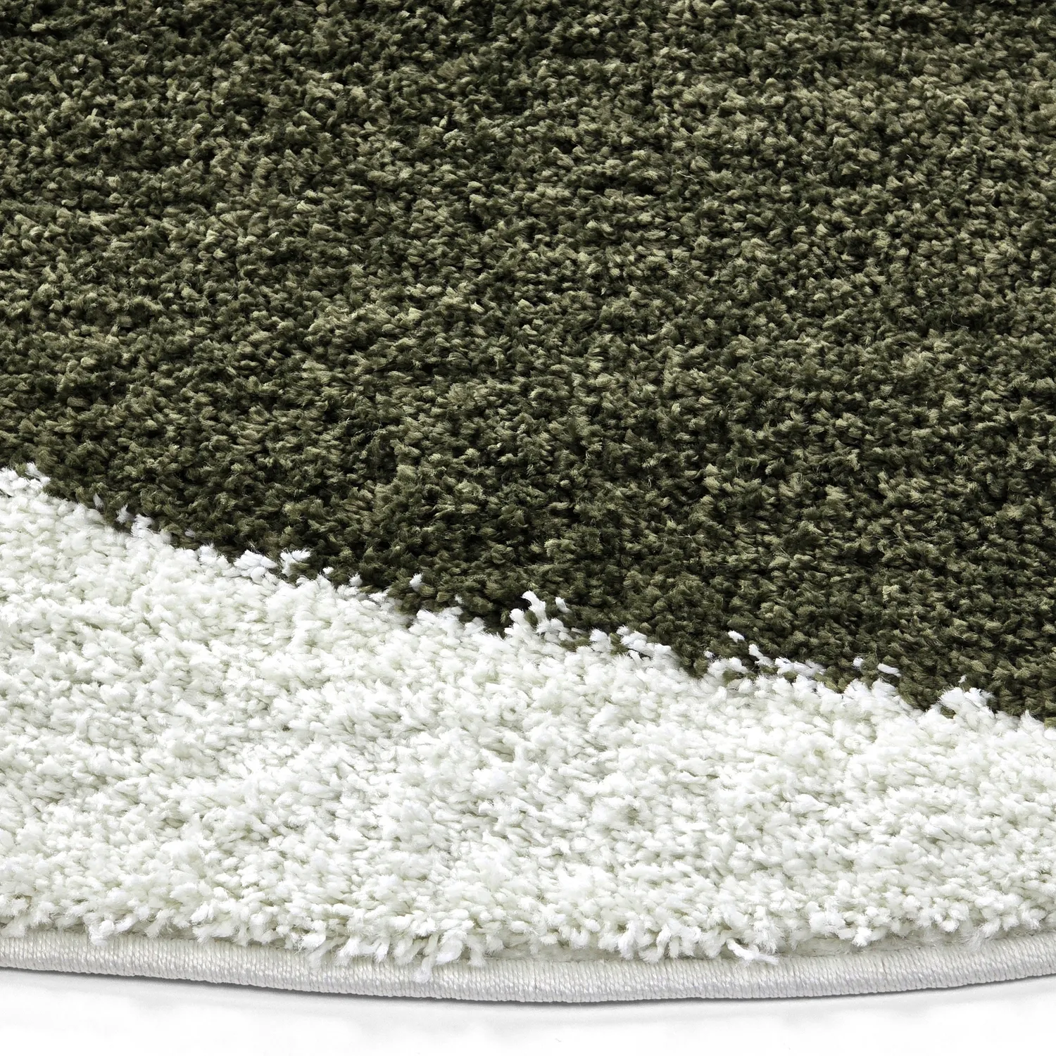 Alfombras redondeadas - Sanghar (blanco/naranja/verde)