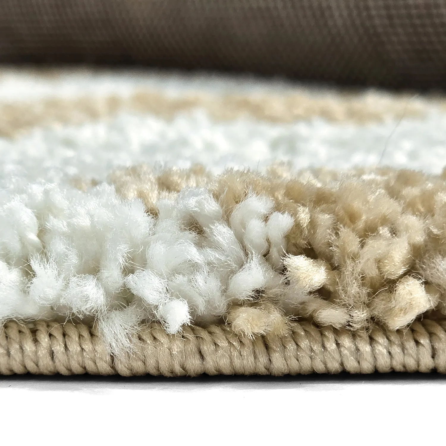 Alfombras redondeadas - Tamri (beige/blanco)