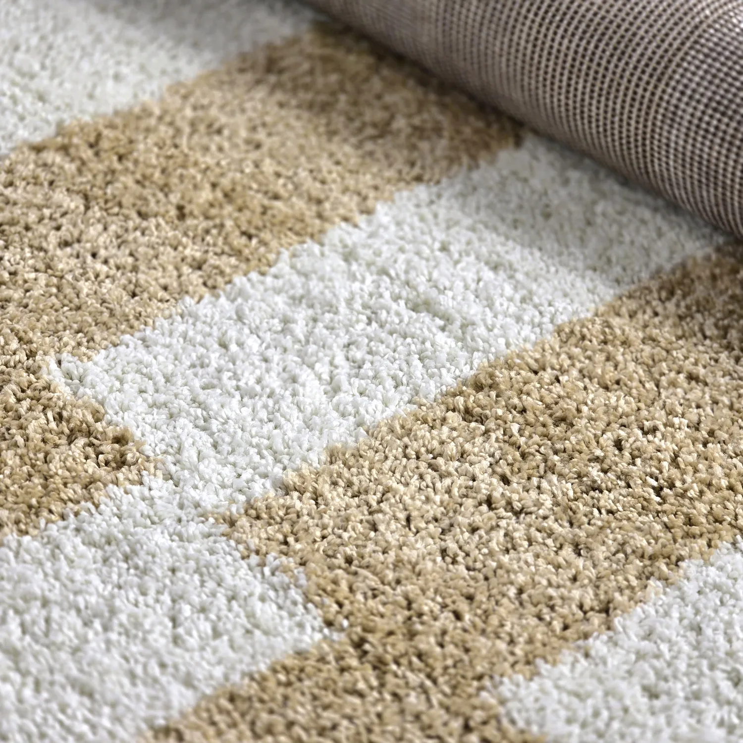 Alfombras redondeadas - Tamri (beige/blanco)