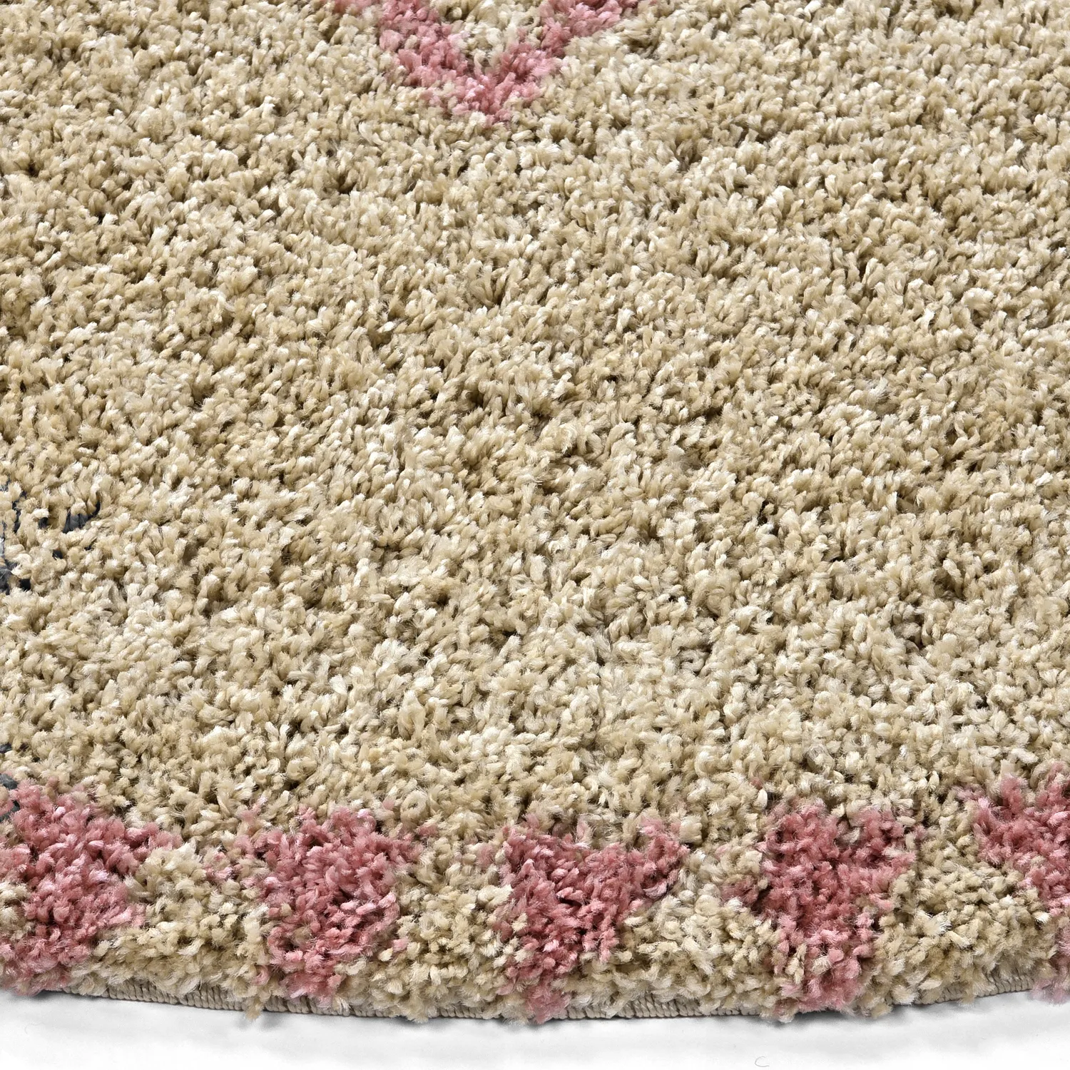 Alfombras redondeadas - Tiznit (beige/rosa)