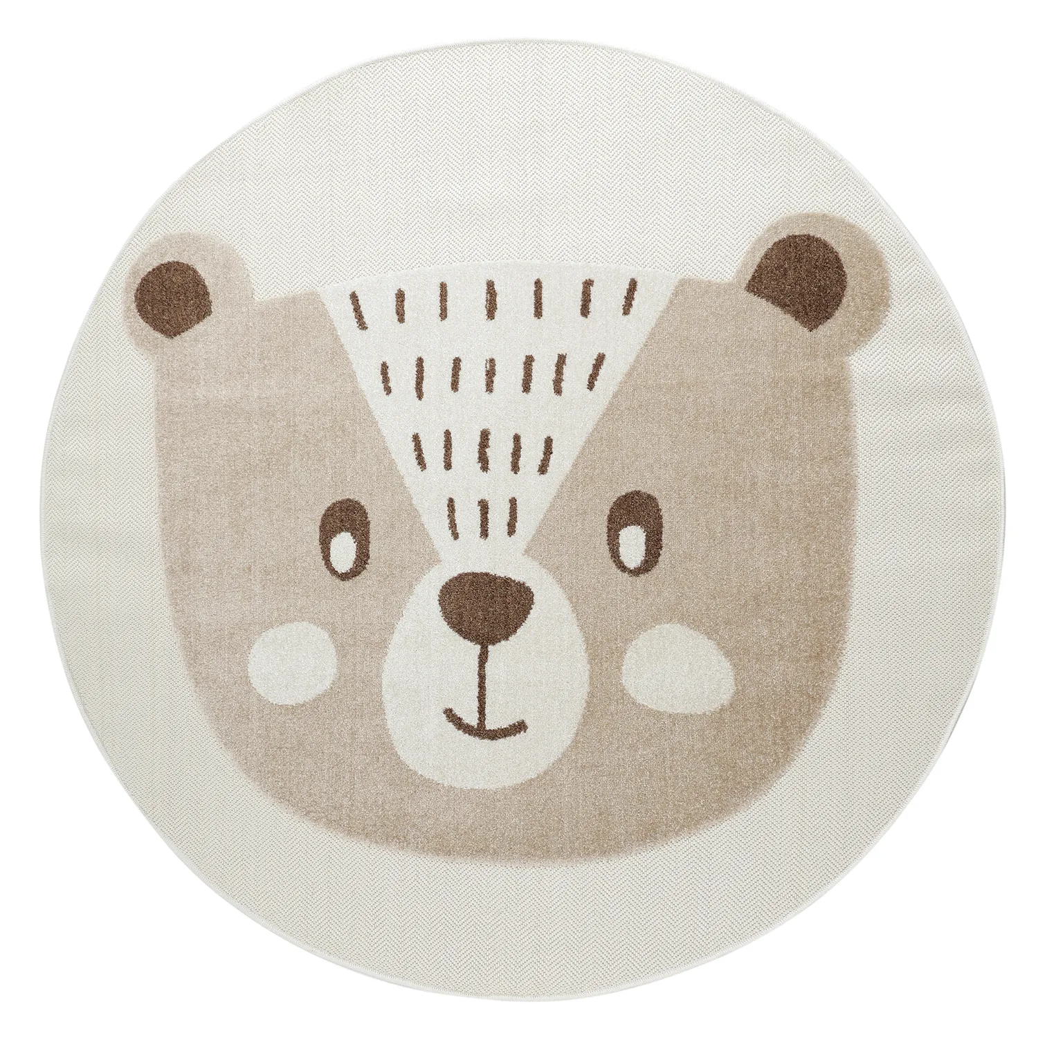 Alfombra redonda infantil - Kind Bear (crema)