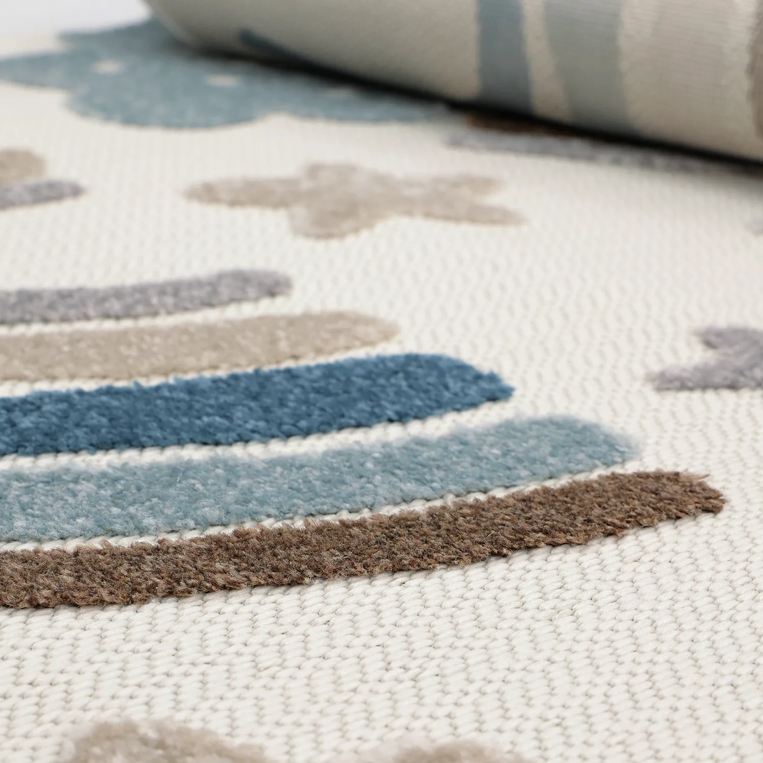 Alfombra redonda infantil - Rainbow Potpourri (crema/multicolor)