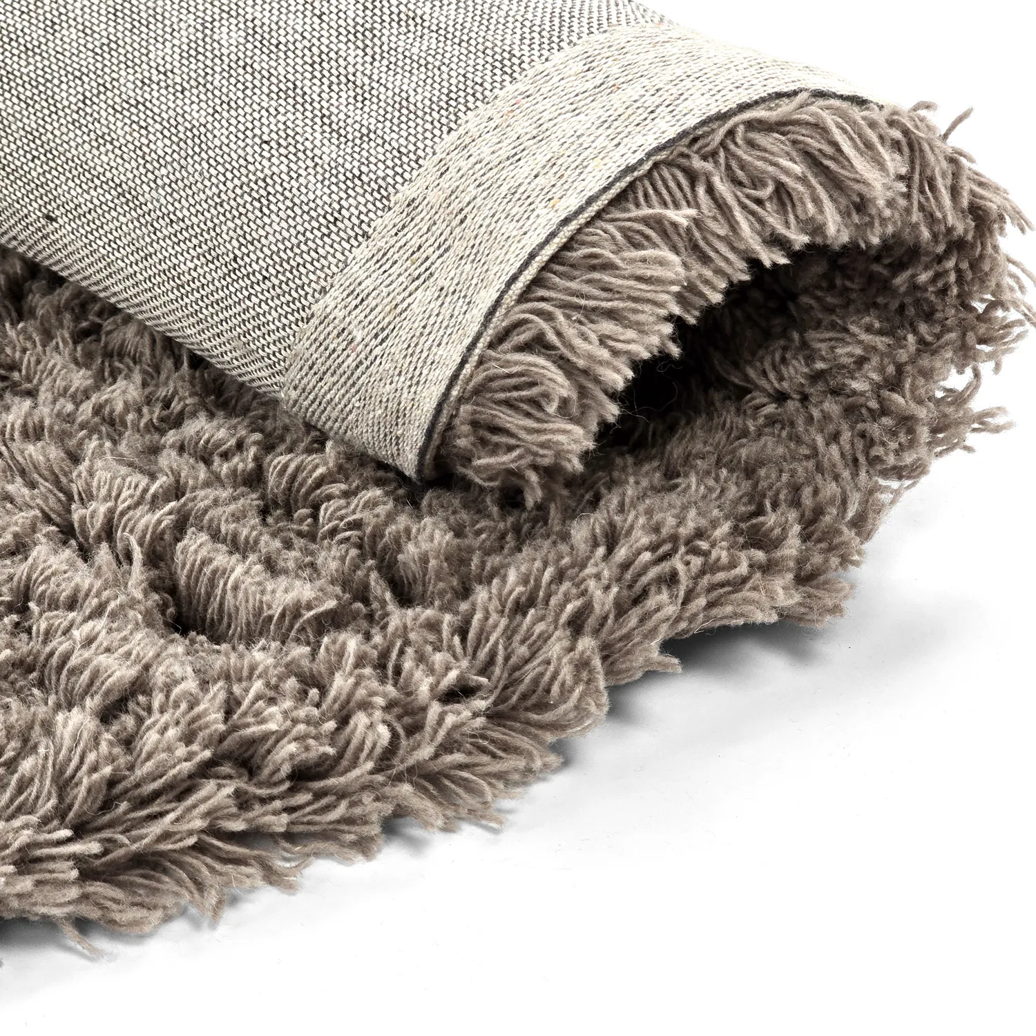 Alfombras redondeadas - Aliste Wool Shaggy (marrón)