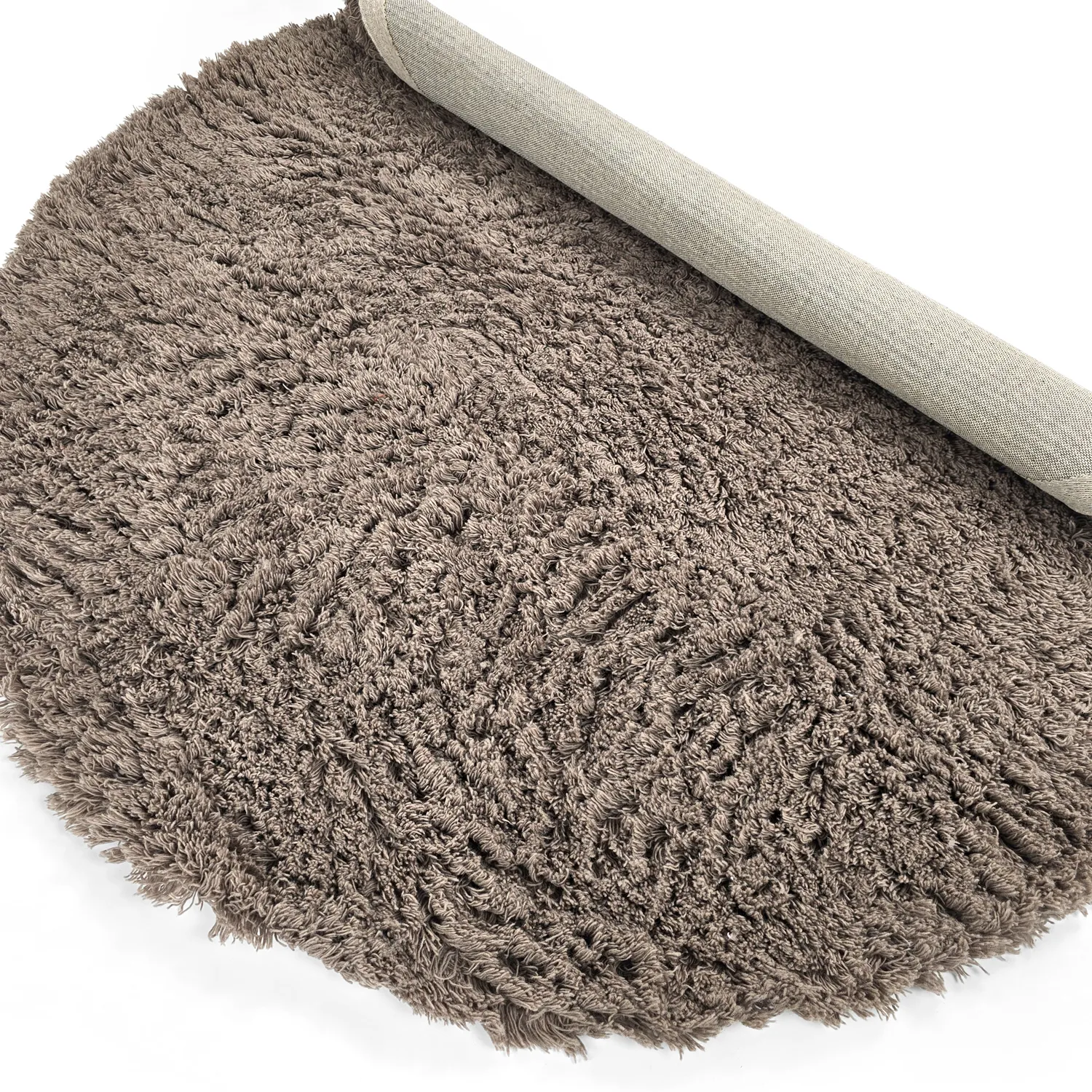 Alfombras redondeadas - Aliste Wool Shaggy (marrón)