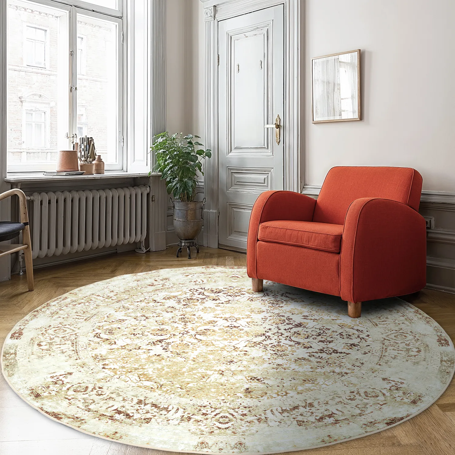 Alfombras redondeadas - Denizli (beige)