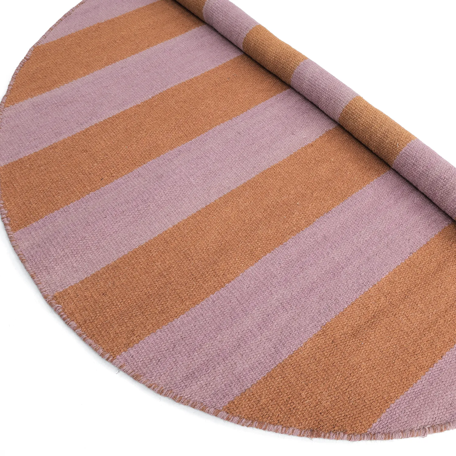 Alfombras redondeadas - Garine (naranja/rosa)