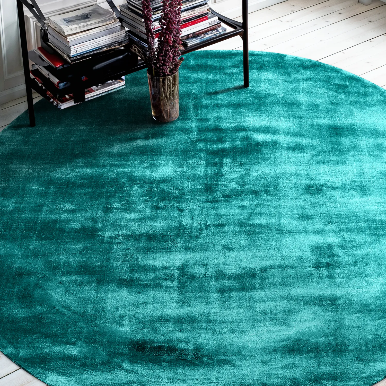 Alfombras redondeadas - Jodhpur Special Luxury Edition (turquesa)