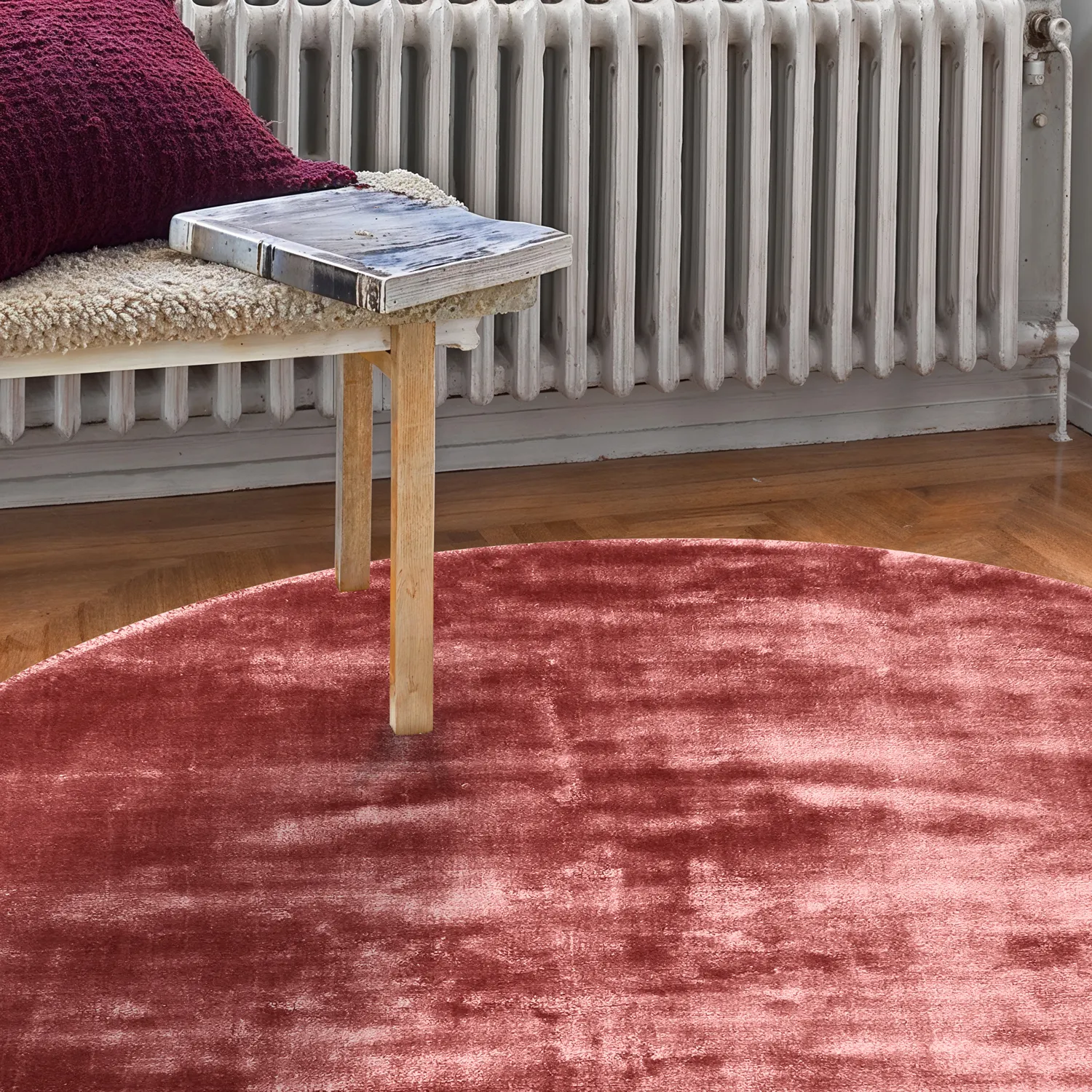 Alfombras redondeadas - Jodhpur Special Luxury Edition (borgoña)