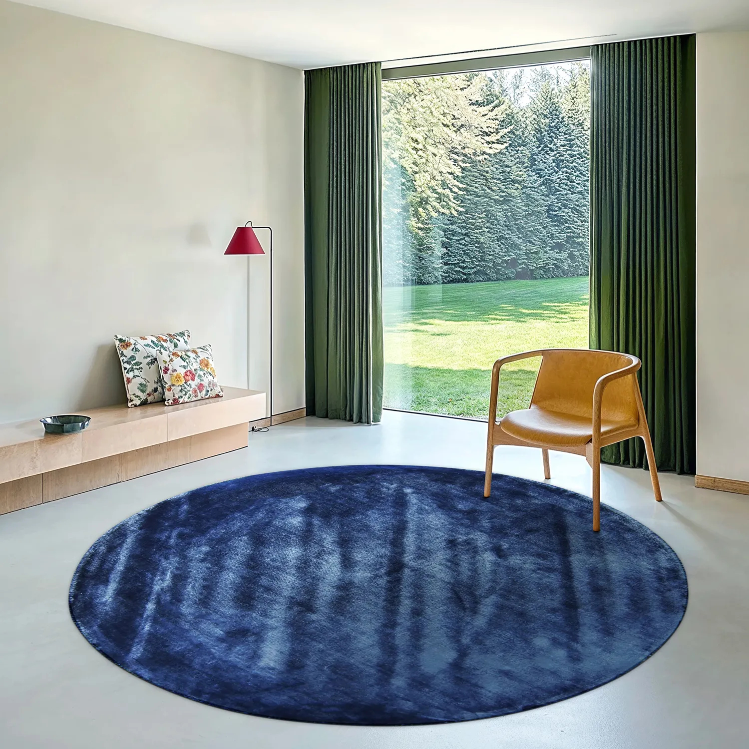 Alfombras redondeadas - Jodhpur Special Luxury Edition Viscosa (azur)
