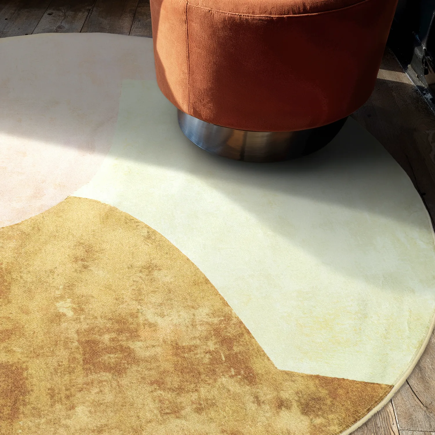 Alfombras redondeadas - Lazio (beige/rosa)