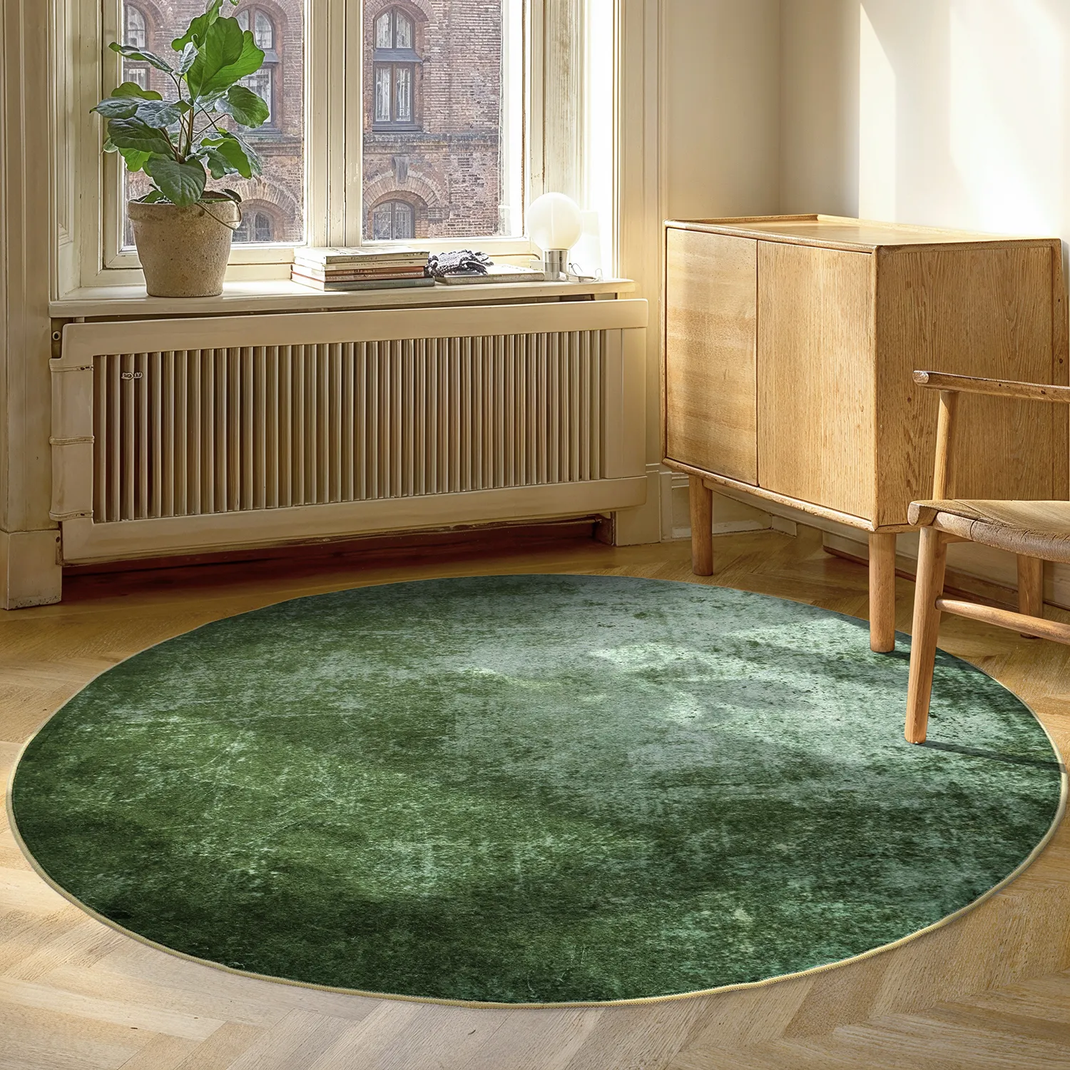 Alfombras redondeadas - Lynton (verde)