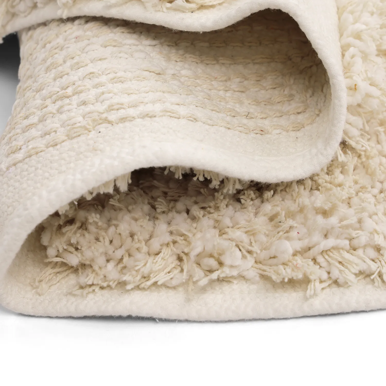Alfombras redondeadas - Otranto Natural Cotton Shaggy (blanquecino)