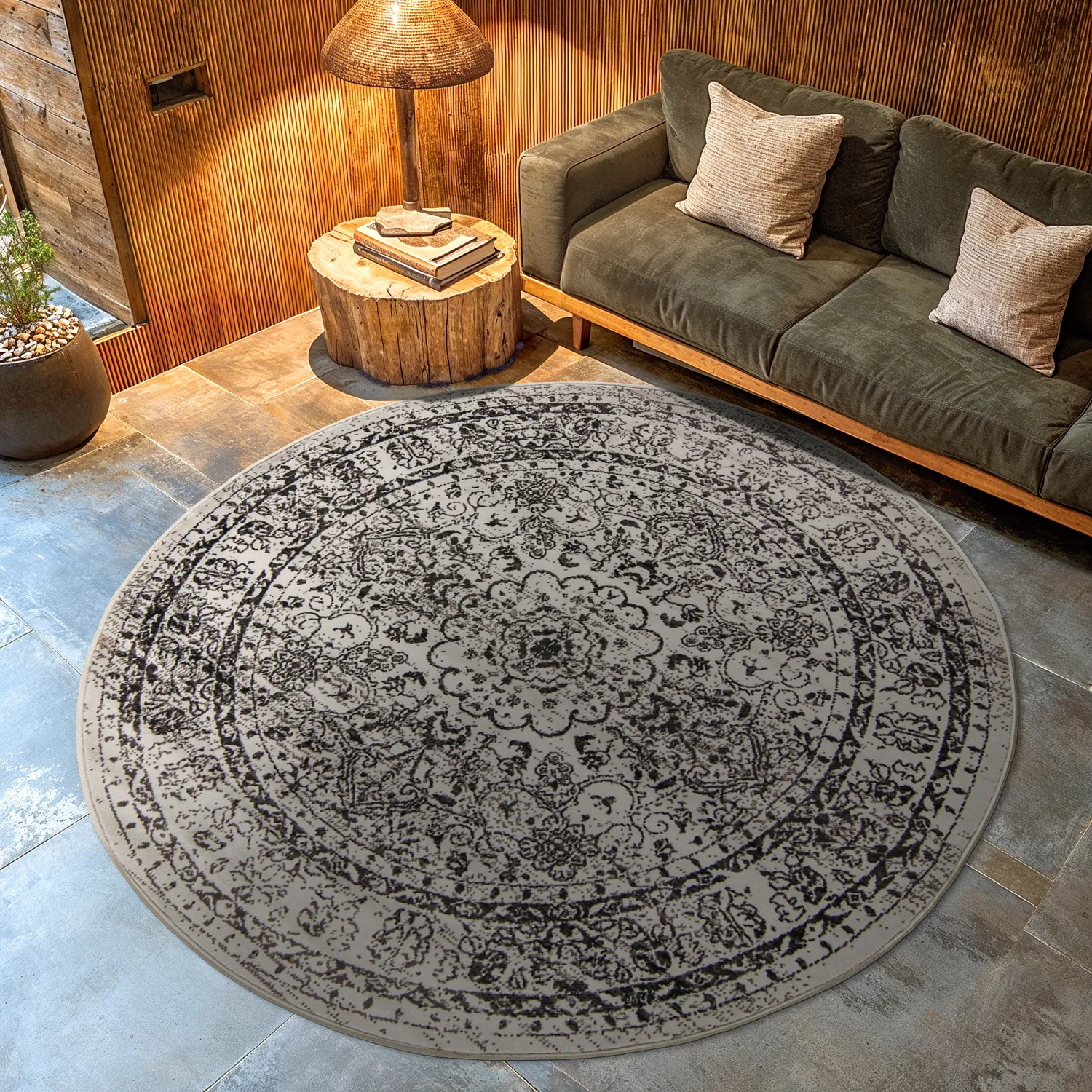 Alfombras redondeadas- Peking Noble (gris)