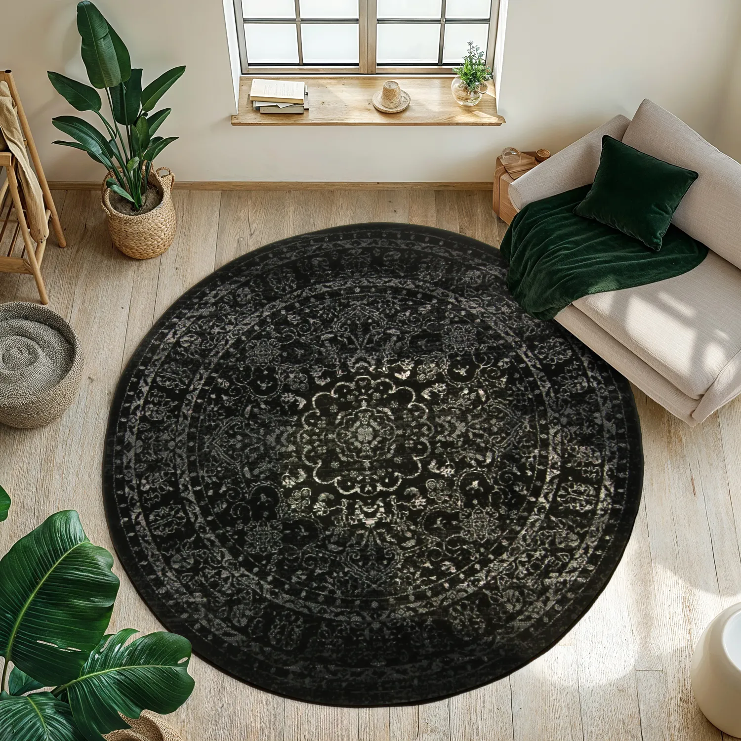 Alfombras redondeadas- Peking Noble (negro)