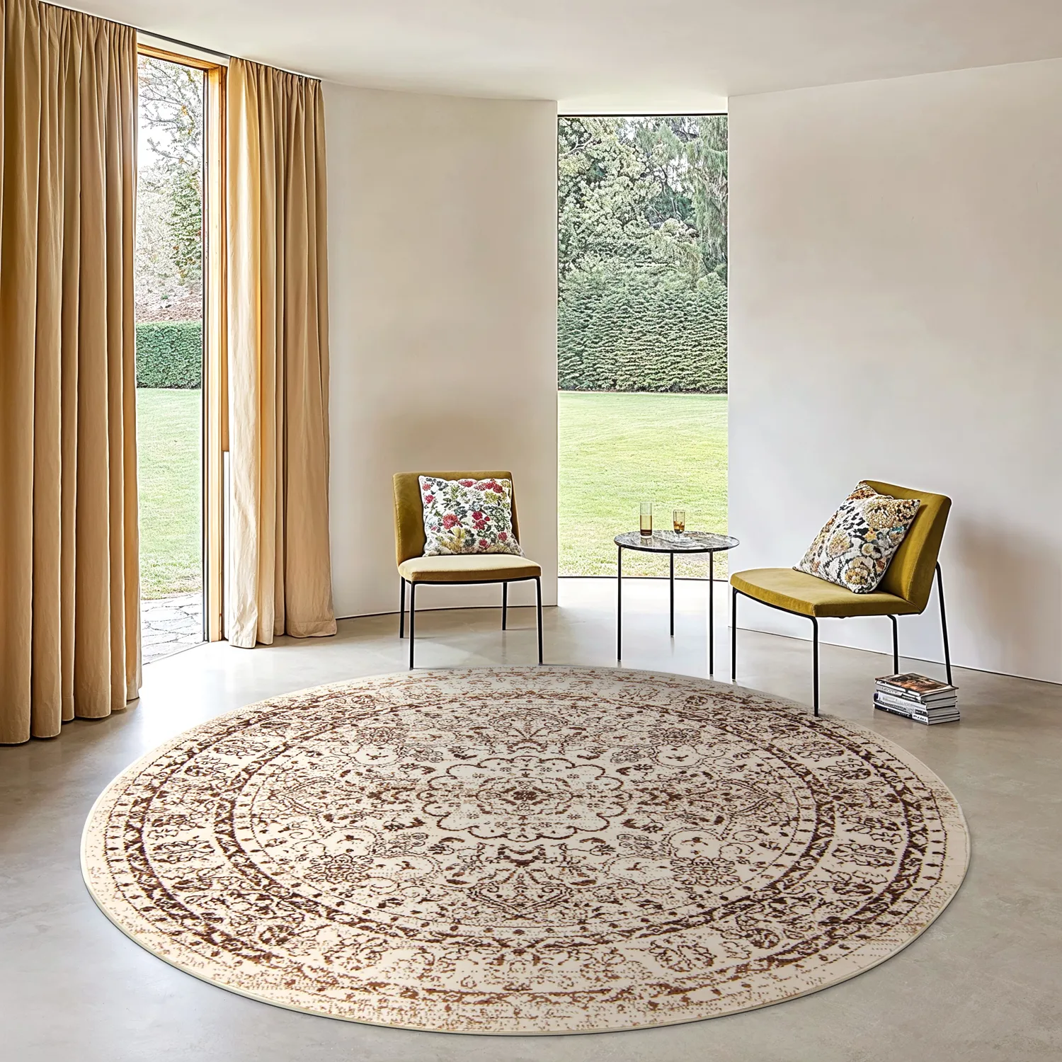 Alfombras redondeadas- Peking Noble (blanco)