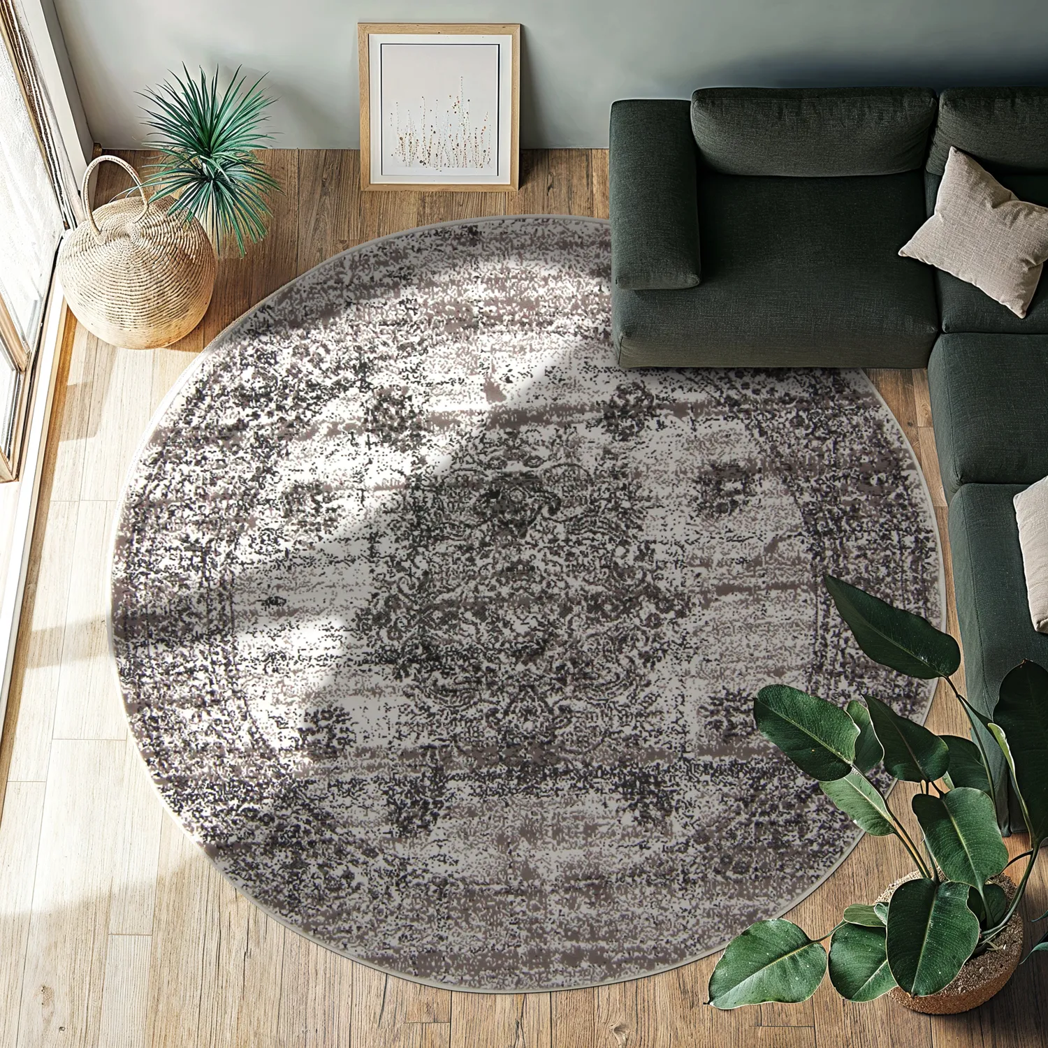 Alfombras redondeadas- Peking Royal (gris)