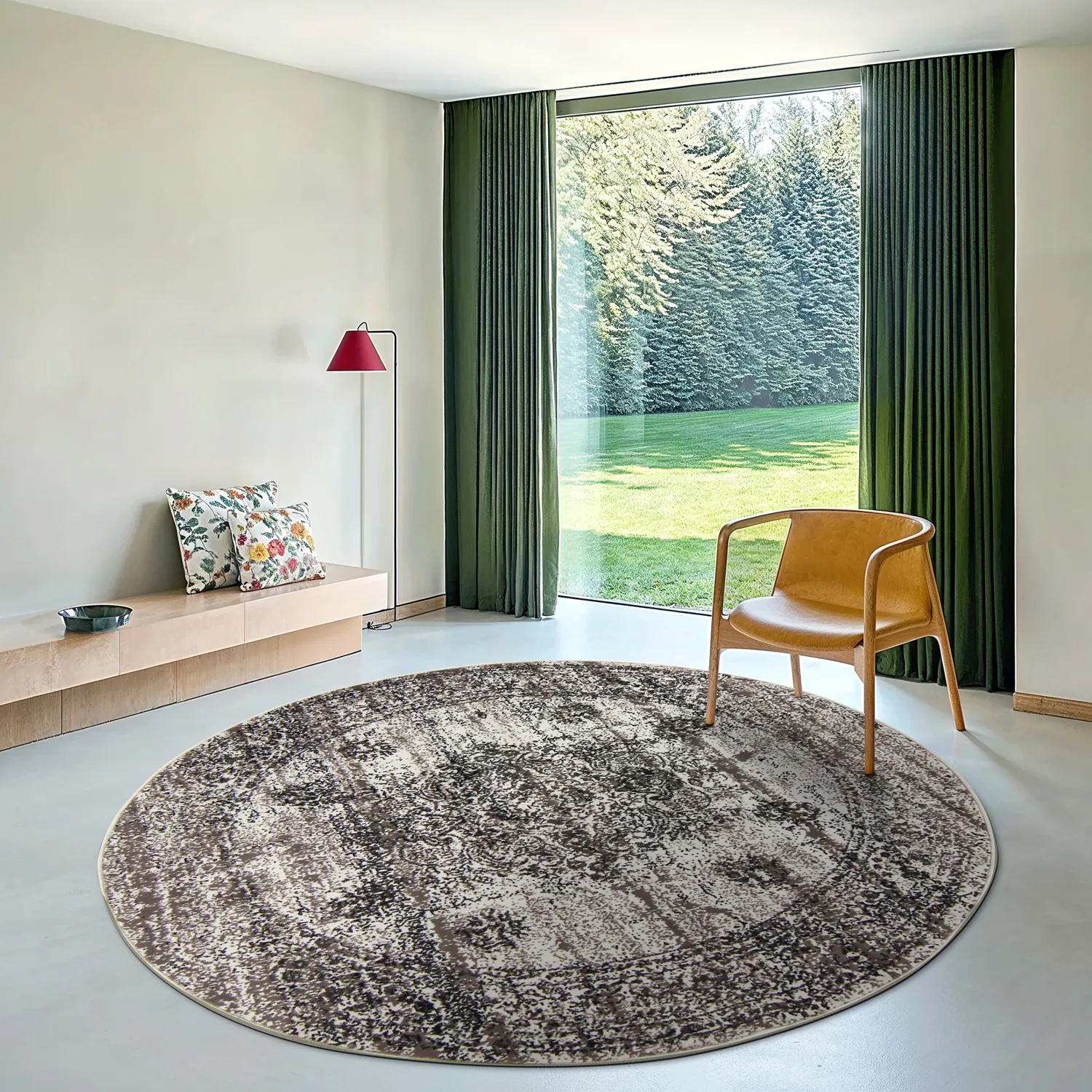 Alfombras redondeadas- Peking Royal (gris)