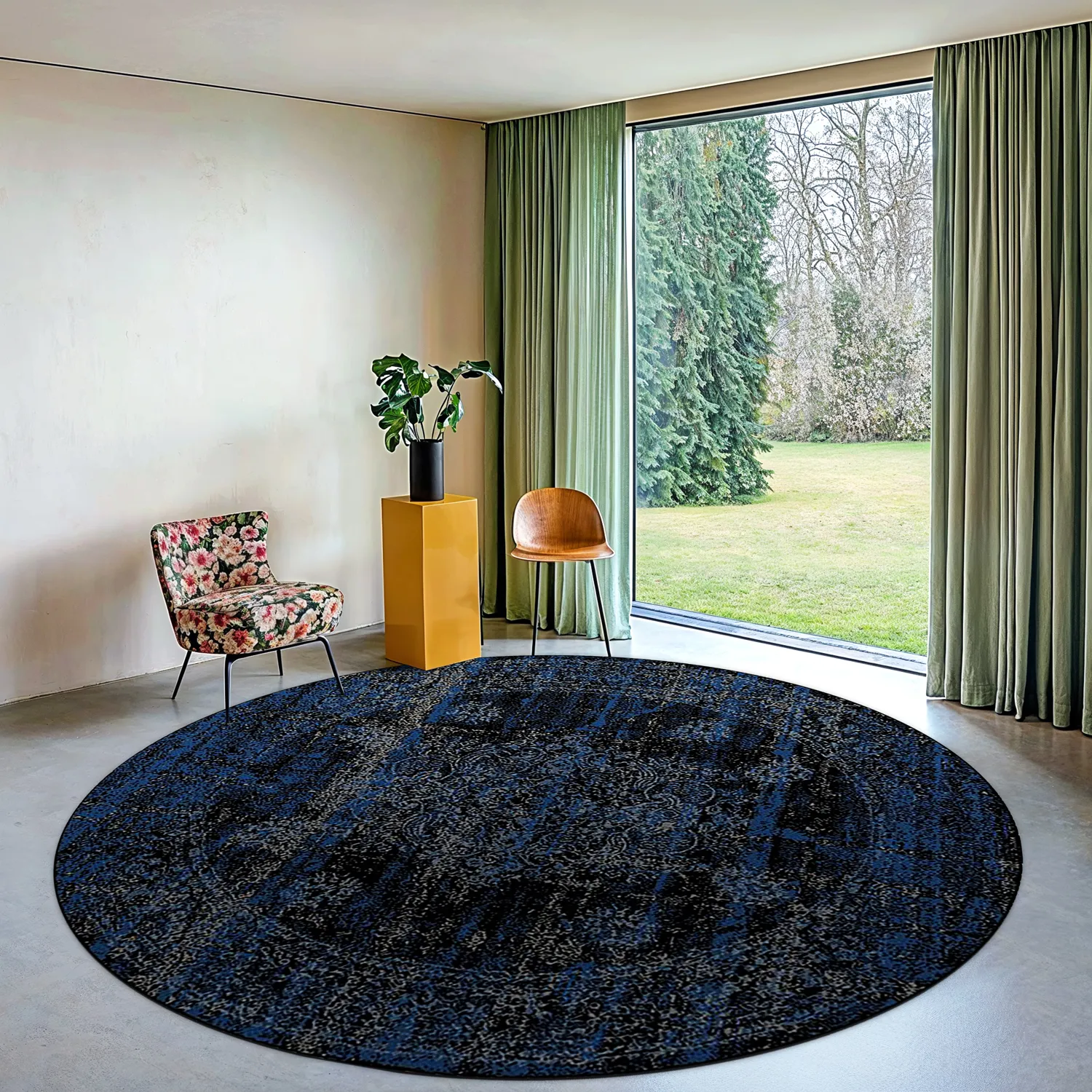 Alfombras redondeadas- Peking Royal (azul)