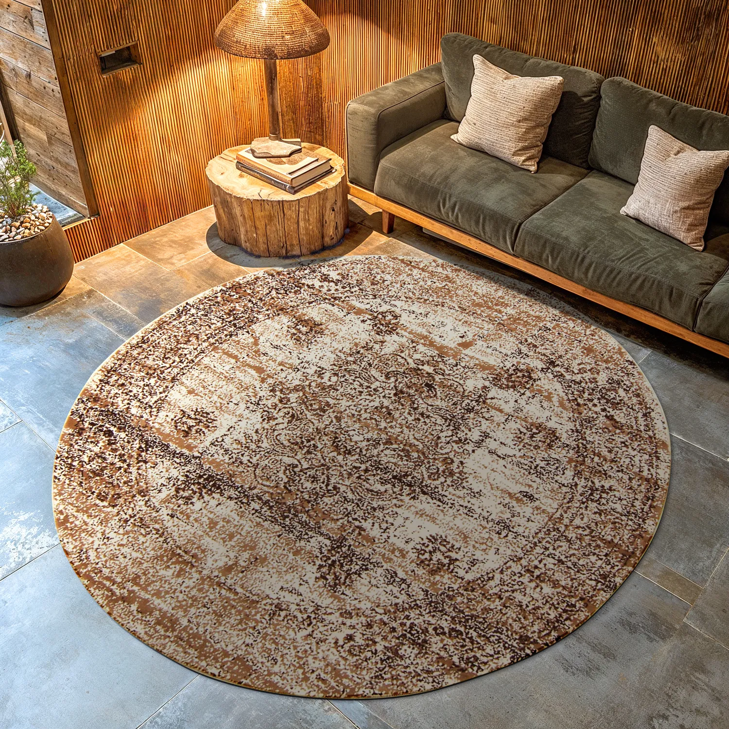 Alfombras redondeadas- Peking Royal (blanco)
