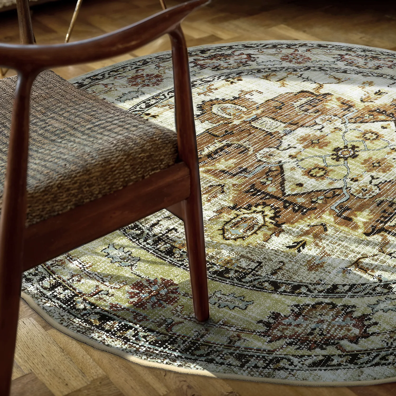 Alfombras redondeadas - Siliana (beige)