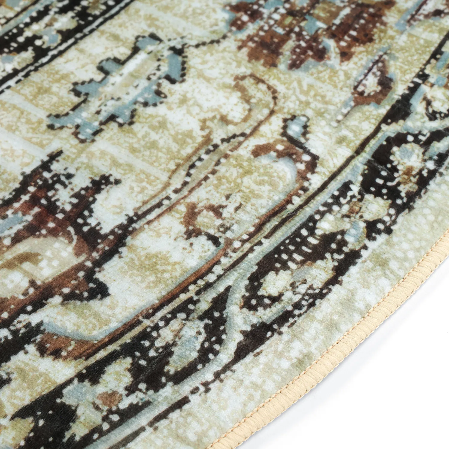 Alfombras redondeadas - Siliana (beige)
