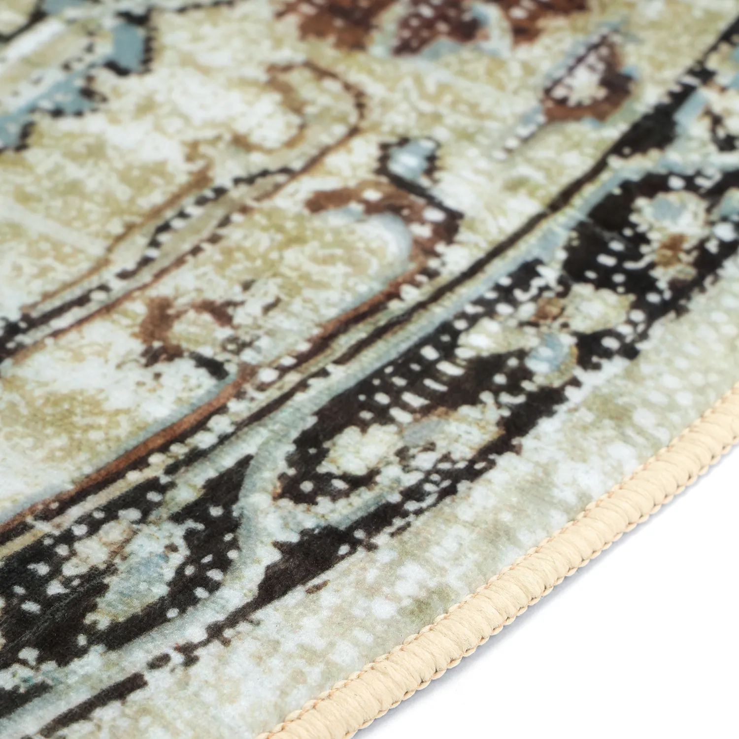 Alfombras redondeadas - Siliana (beige)