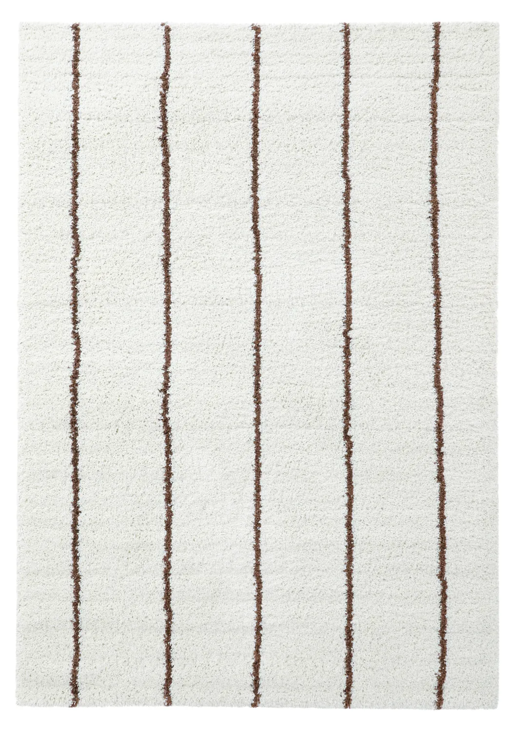 Alfombras de pelo largo - Eze (blanco/marrón)