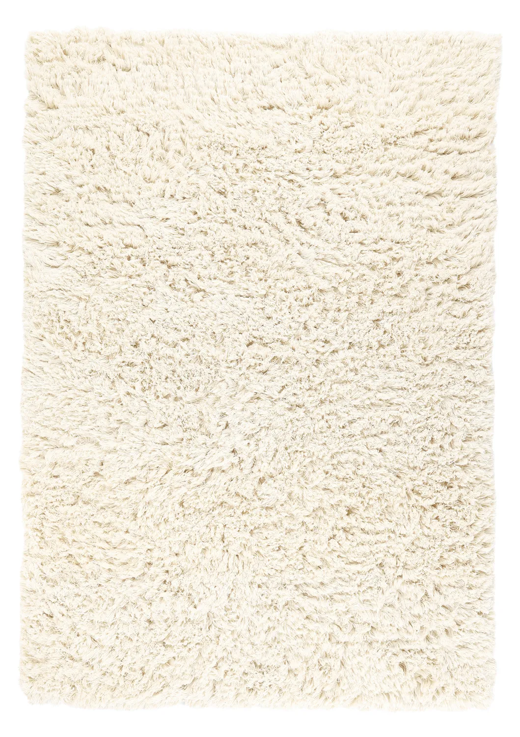 Alfombras de pelo largo - Fassale Hand Woven Wool Shaggy (blanco)