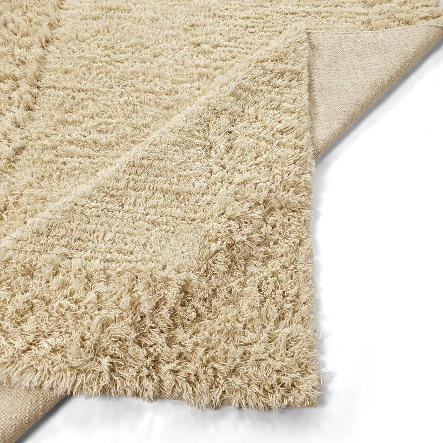 Alfombras de pelo largo - Melilla Hand Woven Wool Shaggy (naturaleza)