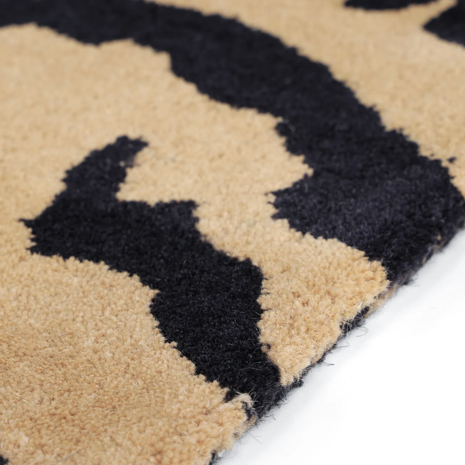 Alfombras de pelo largo - Zebra Tufted Wool Premium (beige/negro)
