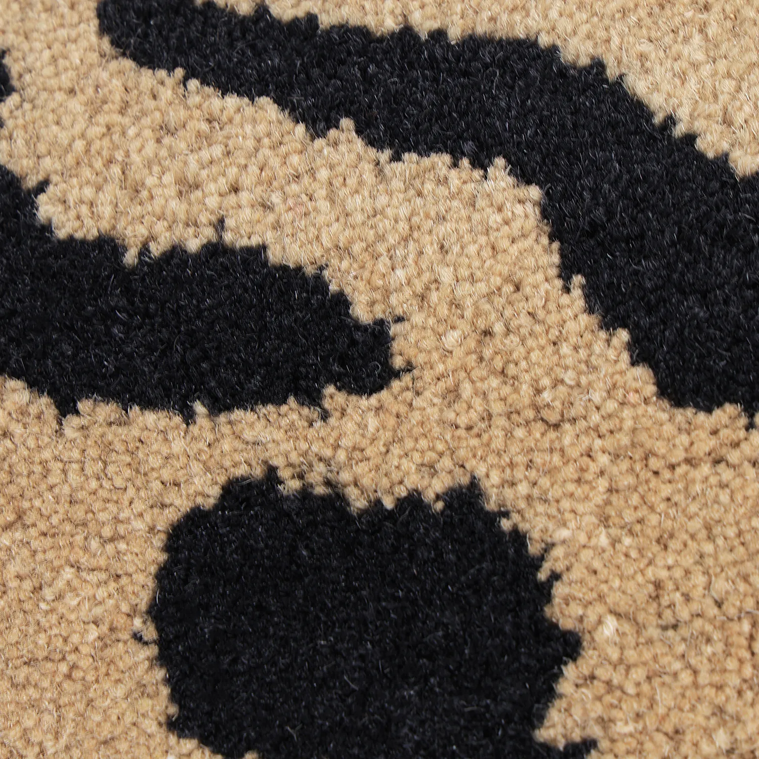 Alfombras de pelo largo - Zebra Tufted Wool Premium (beige/negro)