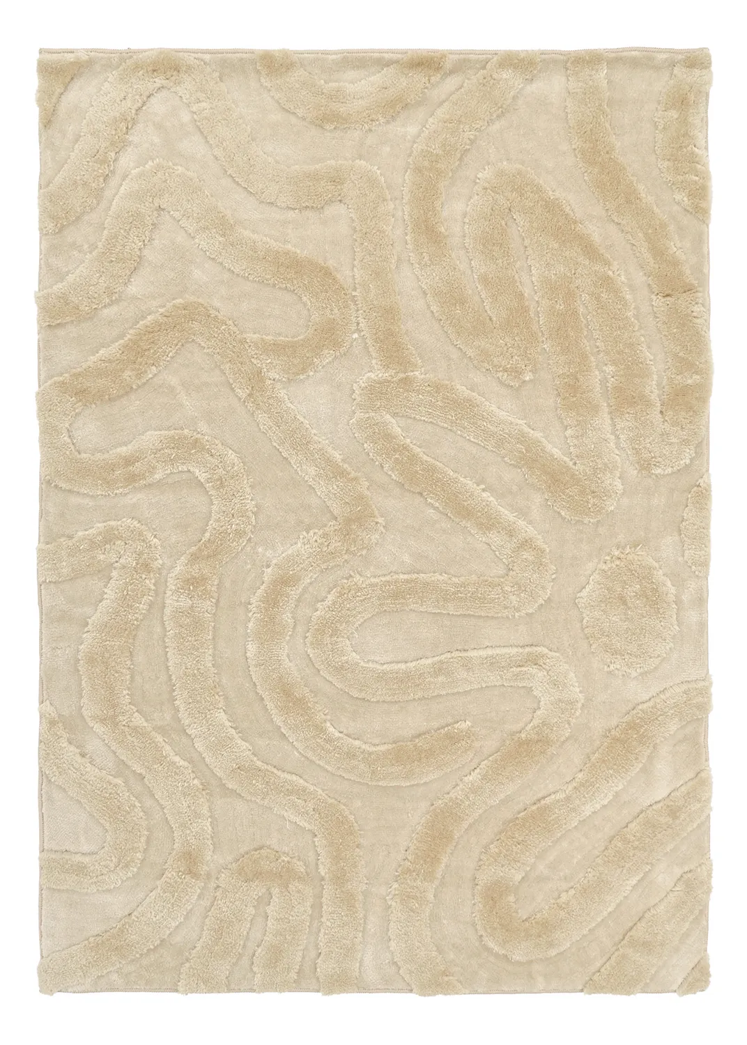 Alfombras de pelo largo - Akaba (crema/beige)