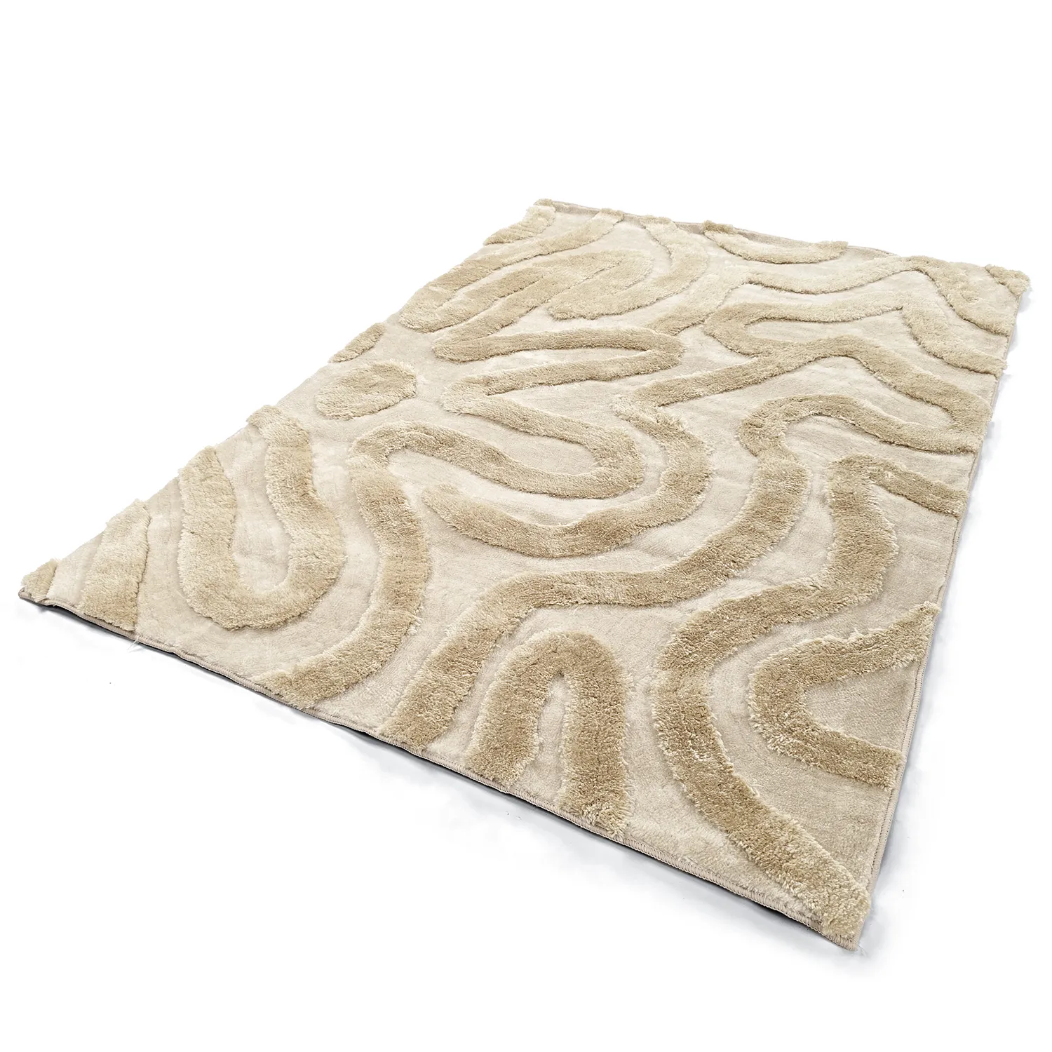 Alfombras de pelo largo - Akaba (crema/beige)