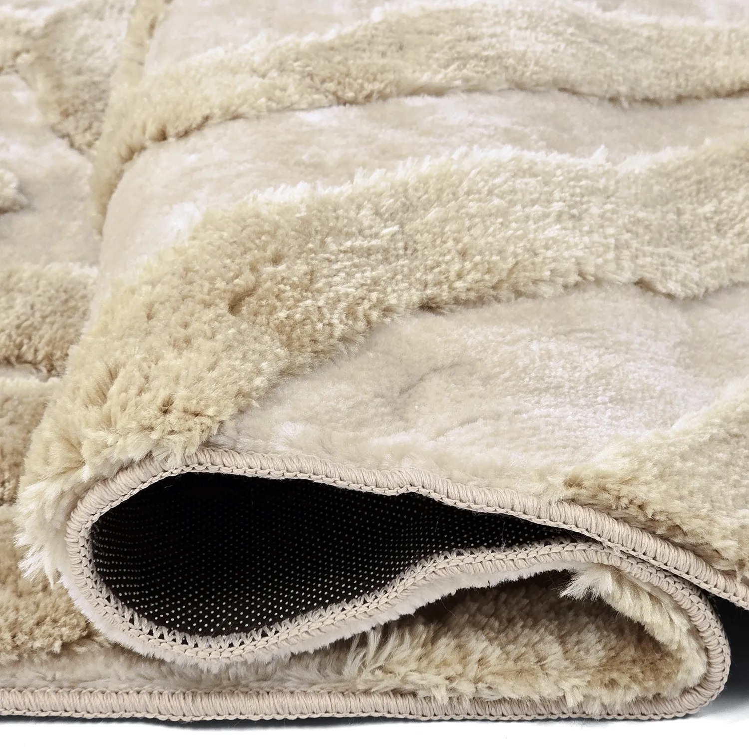 Alfombras de pelo largo - Akaba (crema/beige)