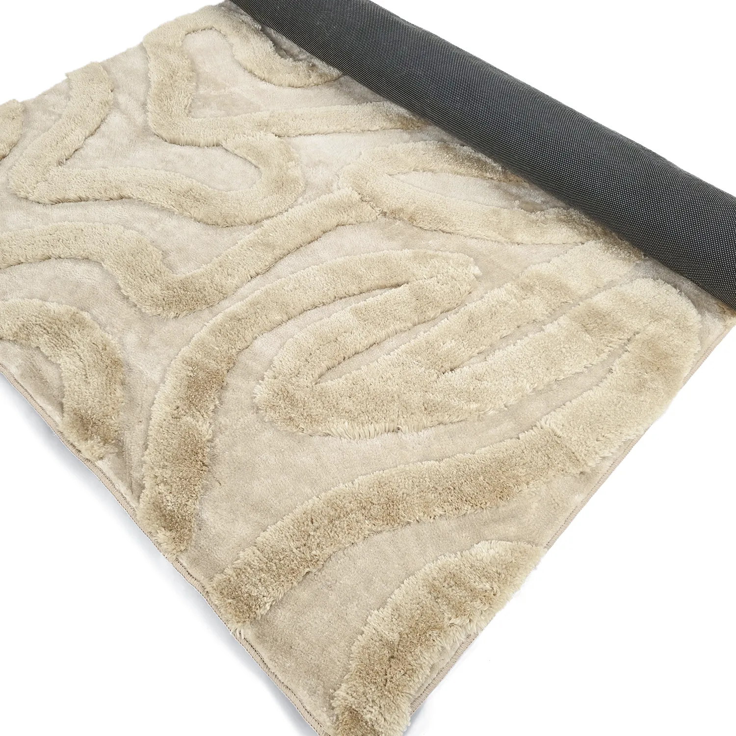 Alfombras de pelo largo - Akaba (crema/beige)